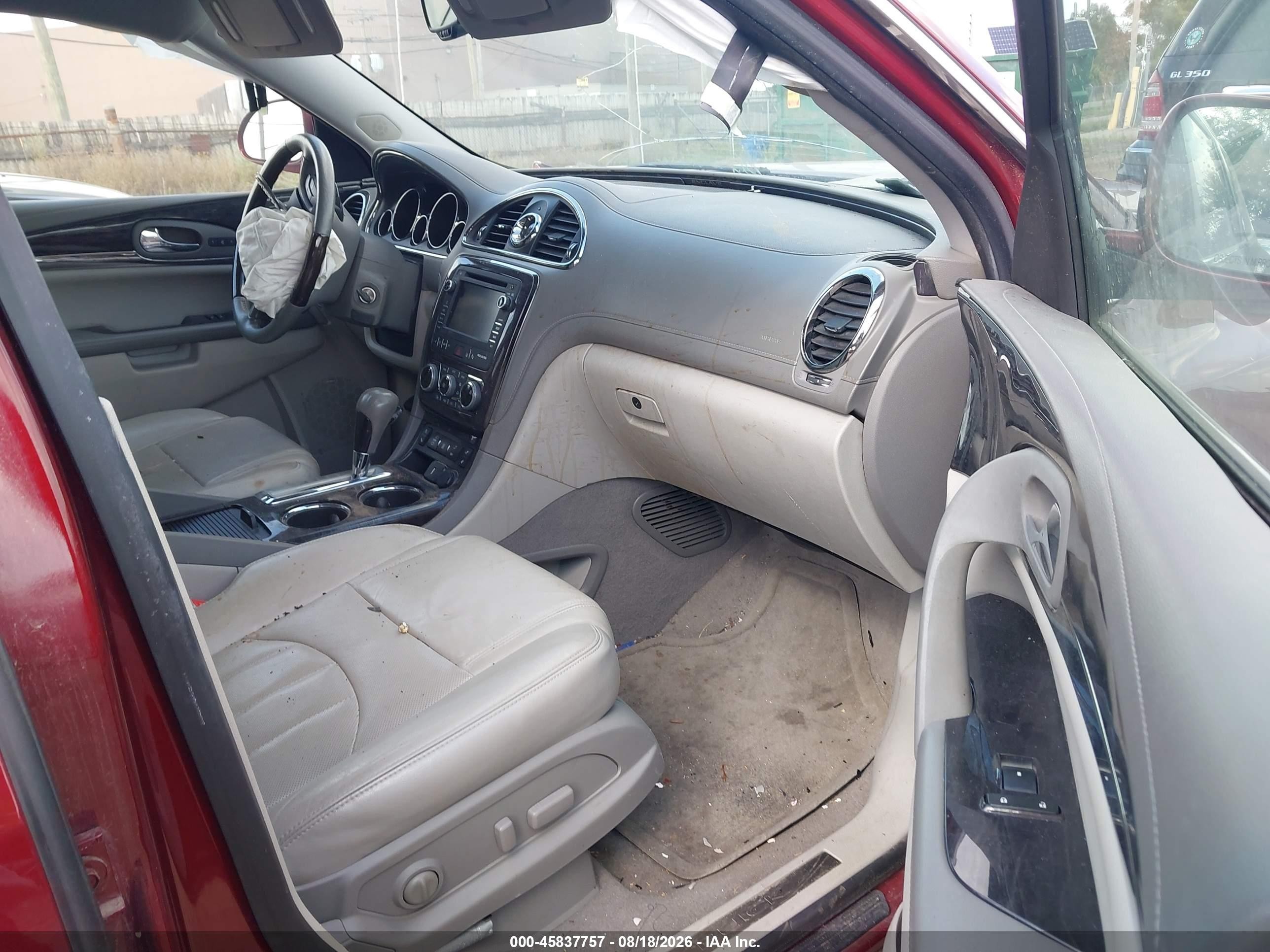 2015 Buick Enclave Leather Red vin: 5GAKVBKDXFJ380846