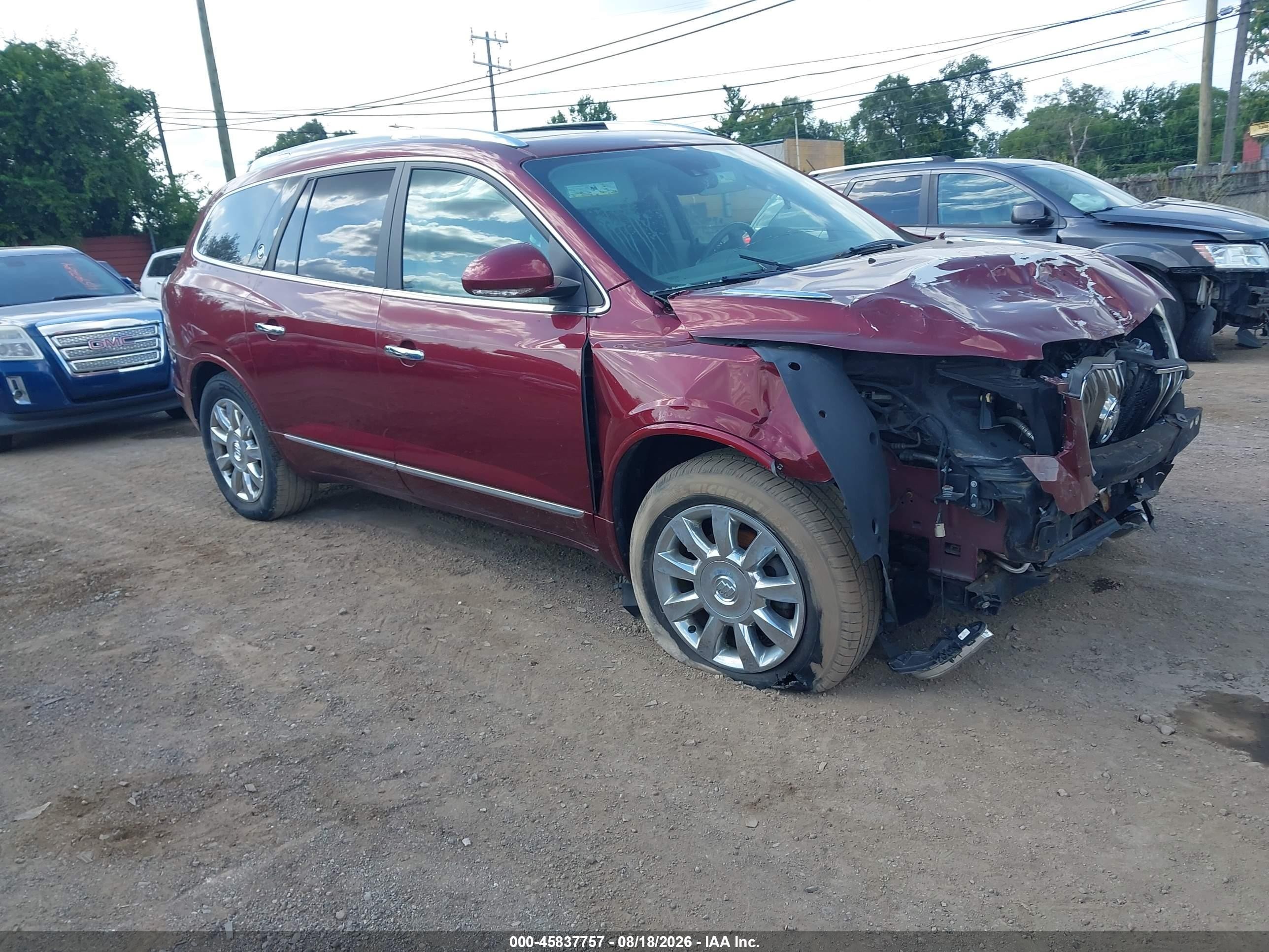 2015 Buick Enclave Leather Red vin: 5GAKVBKDXFJ380846