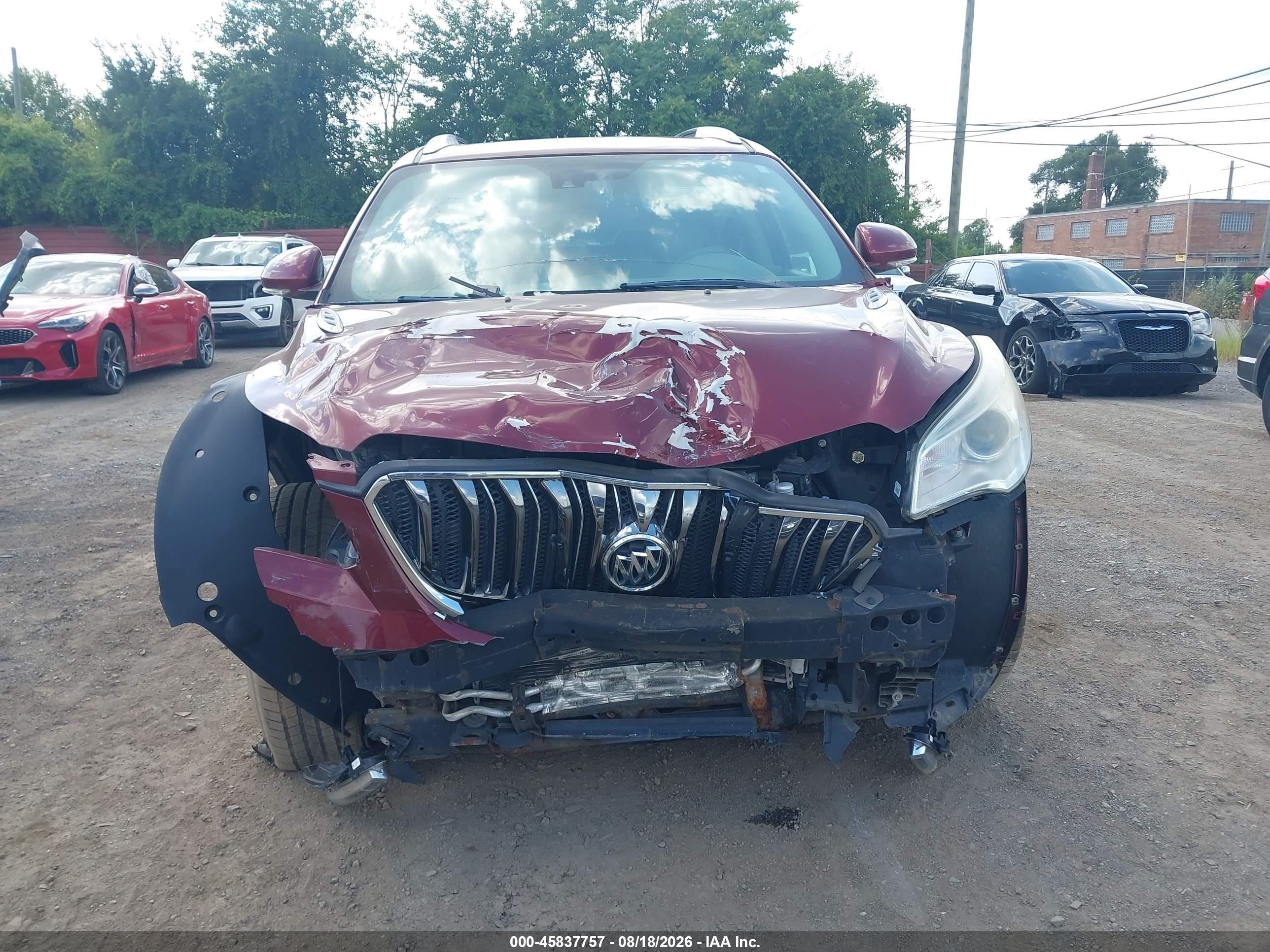 2015 Buick Enclave Leather Red vin: 5GAKVBKDXFJ380846