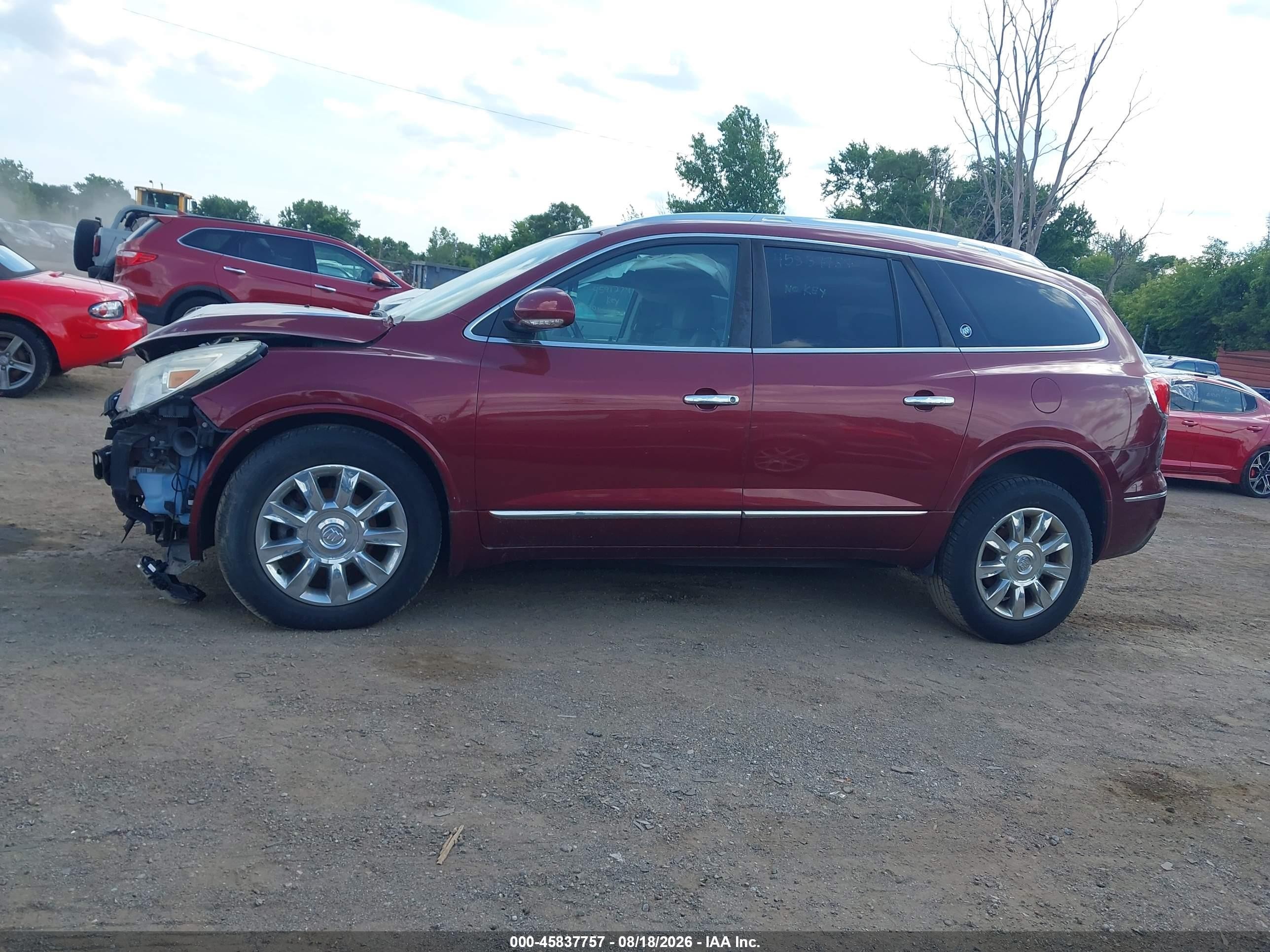 2015 Buick Enclave Leather Red vin: 5GAKVBKDXFJ380846