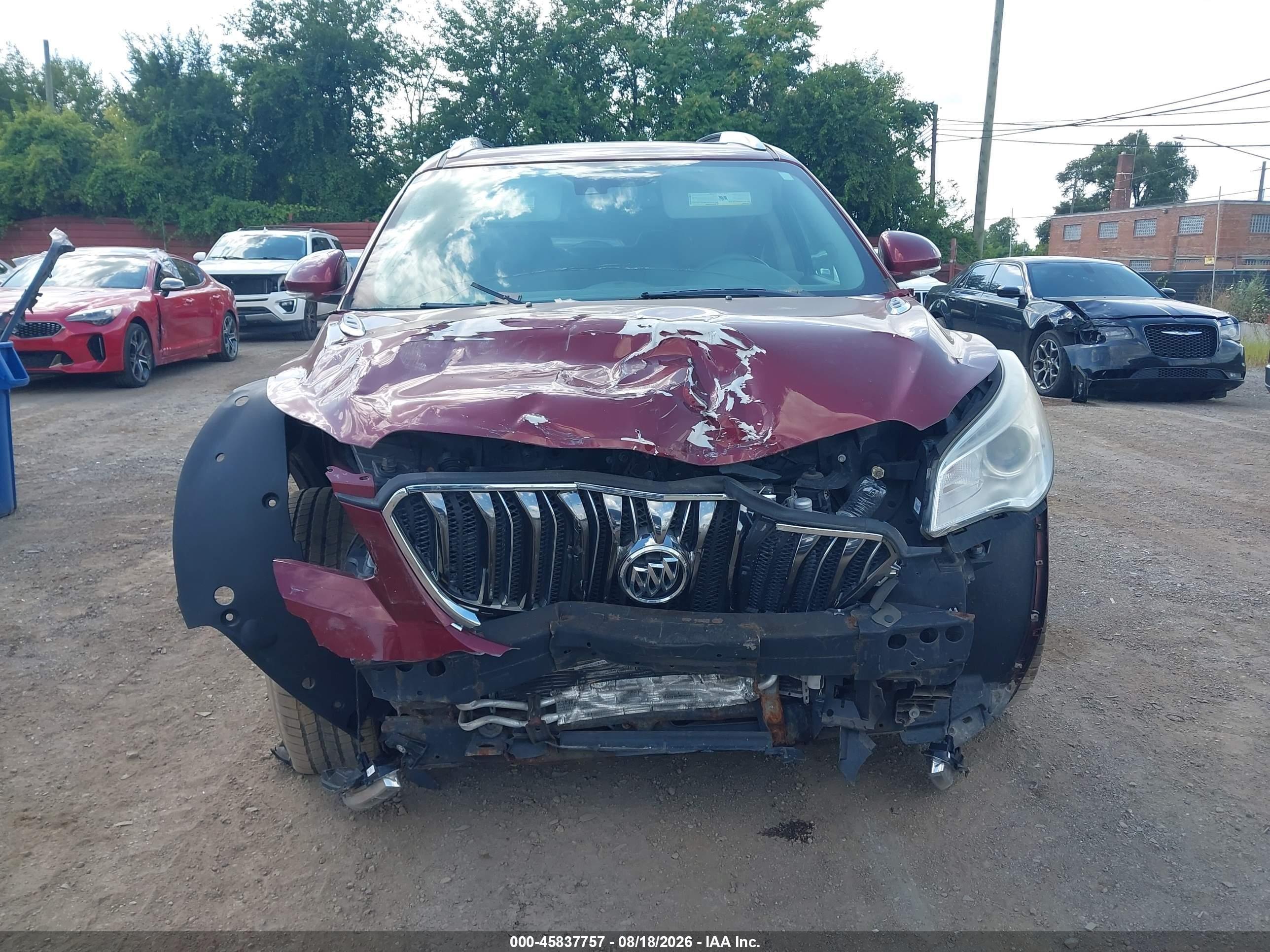 2015 Buick Enclave Leather Red vin: 5GAKVBKDXFJ380846