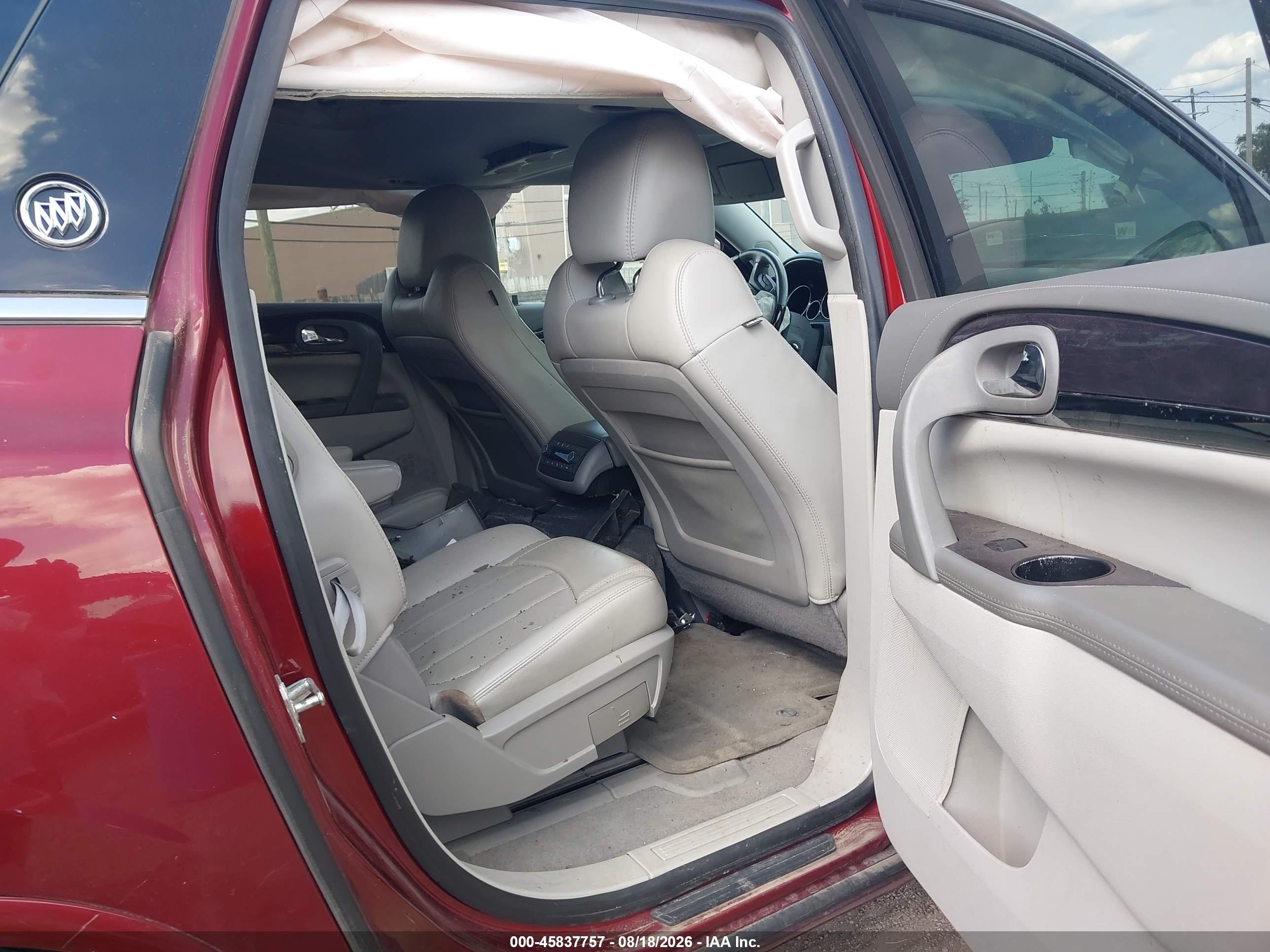 2015 Buick Enclave Leather Red vin: 5GAKVBKDXFJ380846