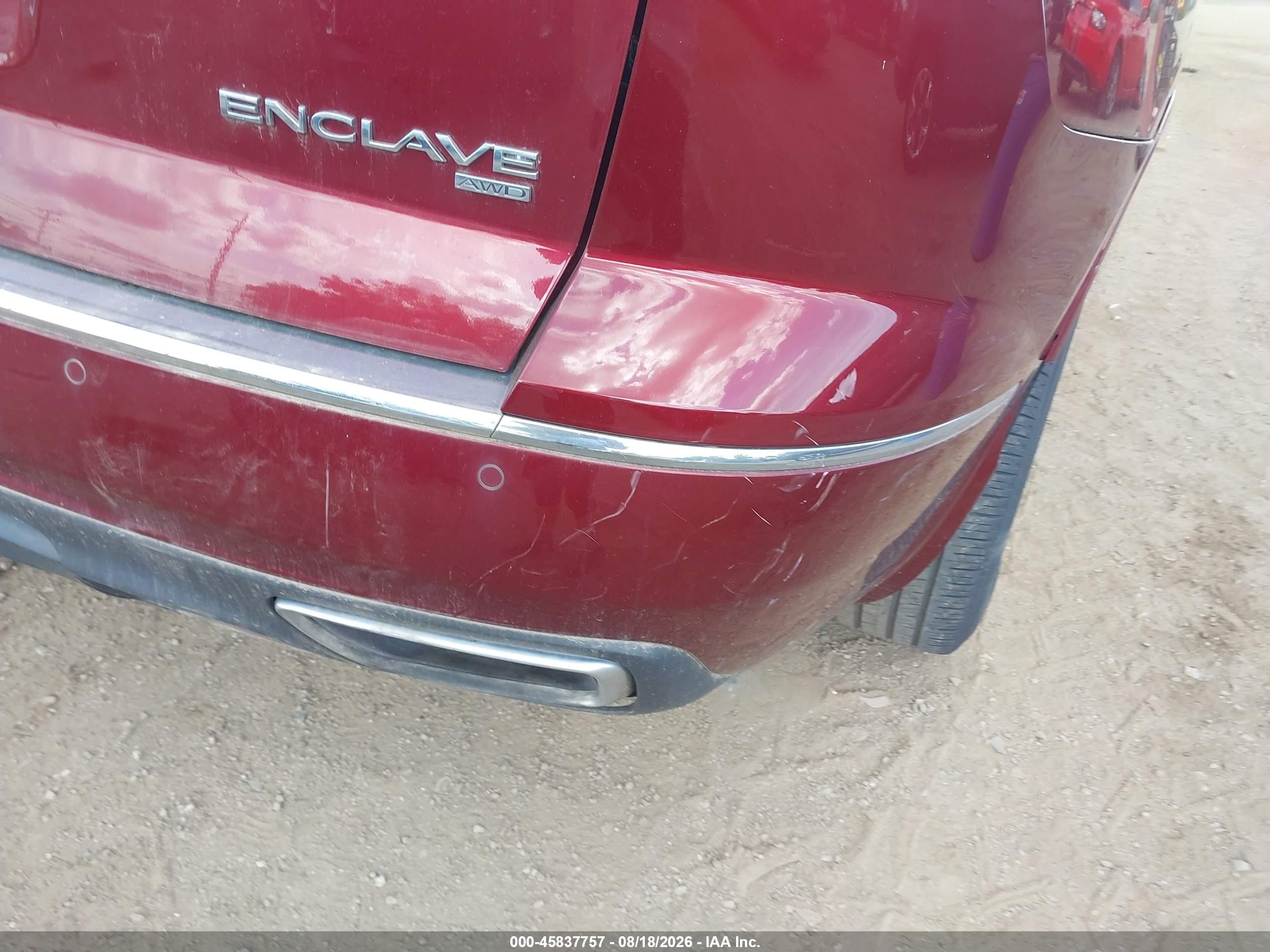 2015 Buick Enclave Leather Red vin: 5GAKVBKDXFJ380846