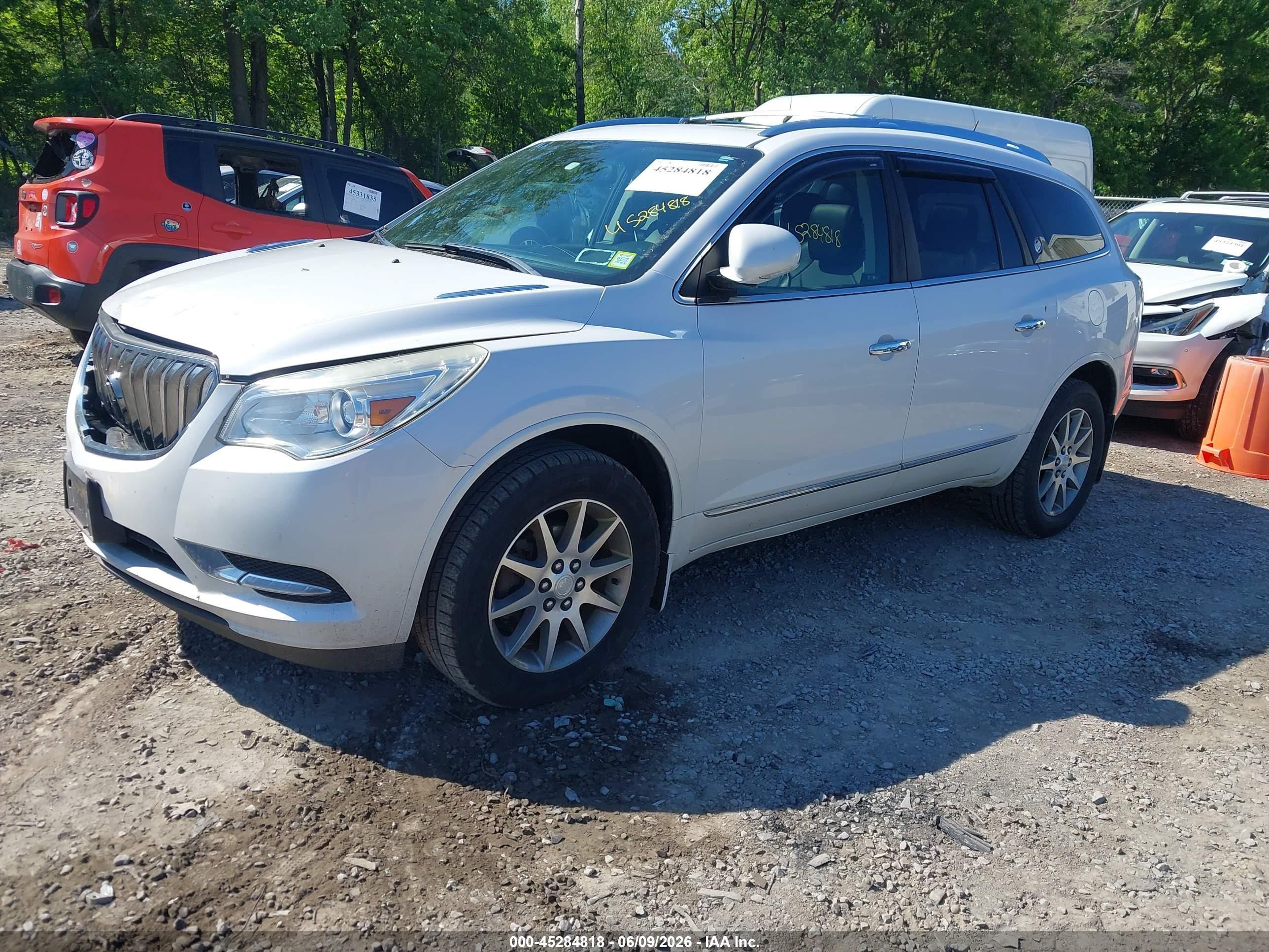 2016 Buick Enclave Leather White vin: 5GAKVBKDXGJ297130