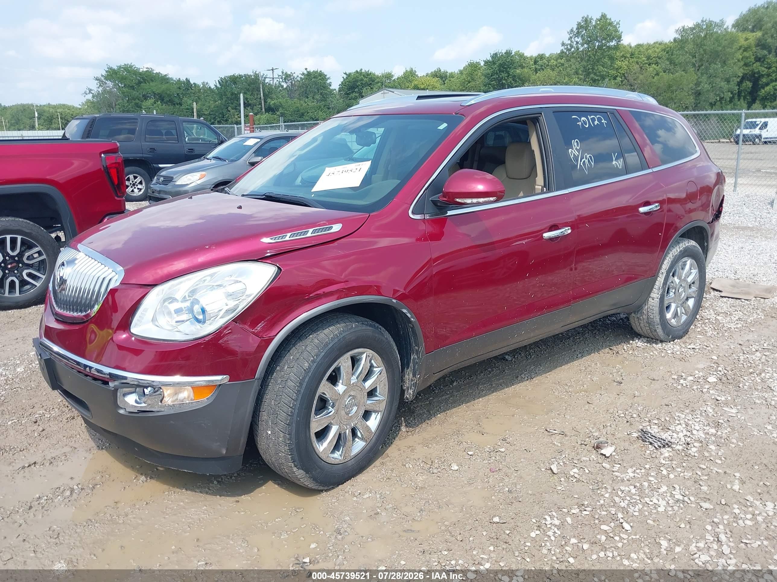 2011 Buick Enclave 2xl Red vin: 5GAKVCED0BJ151734