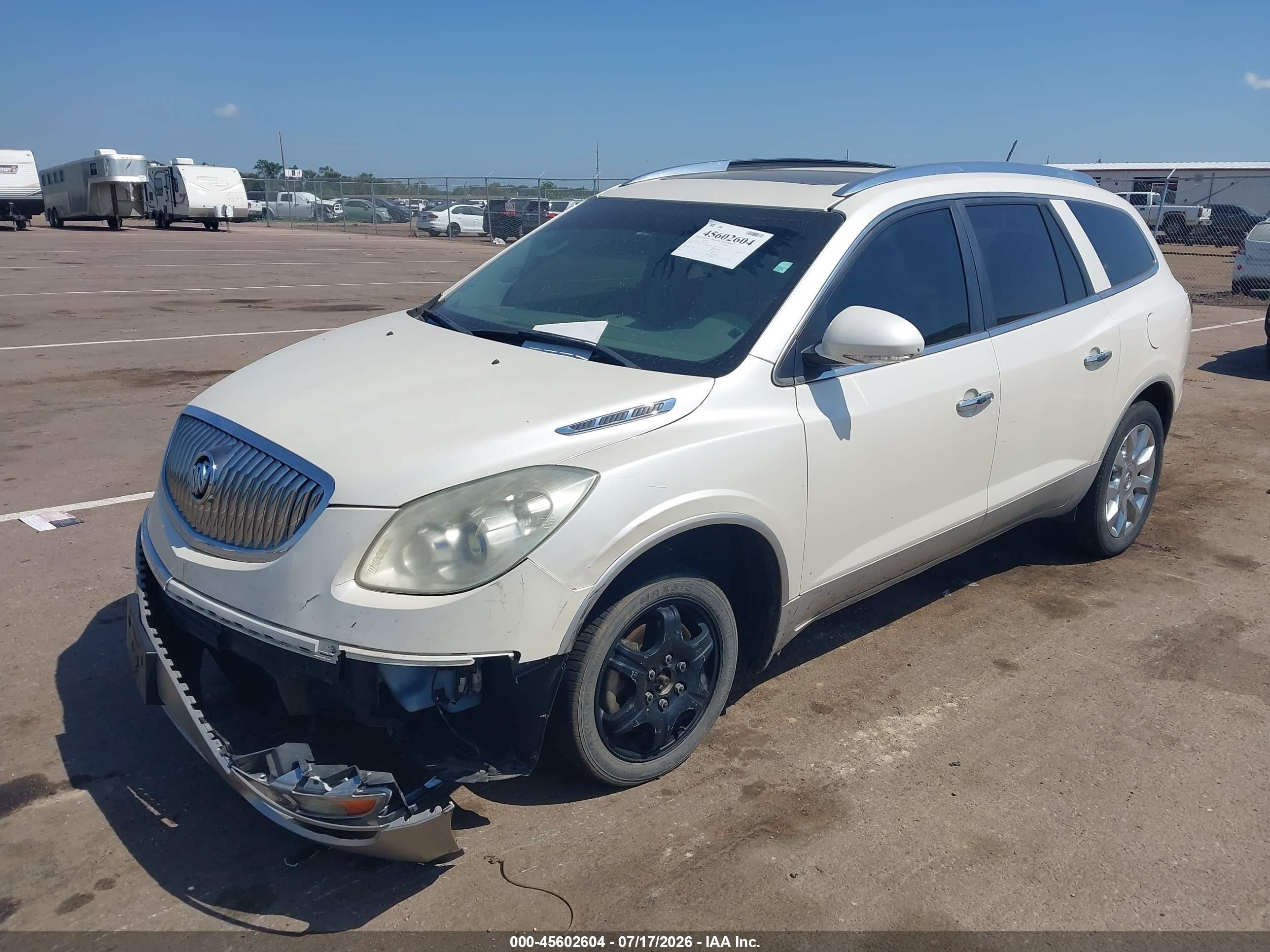 2011 Buick Enclave 2xl White vin: 5GAKVCED2BJ413950