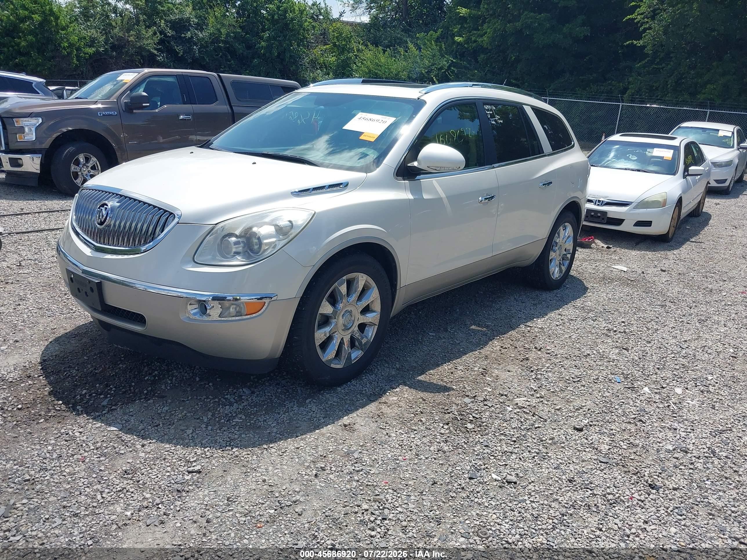 2011 Buick Enclave 2xl White vin: 5GAKVCED3BJ405355