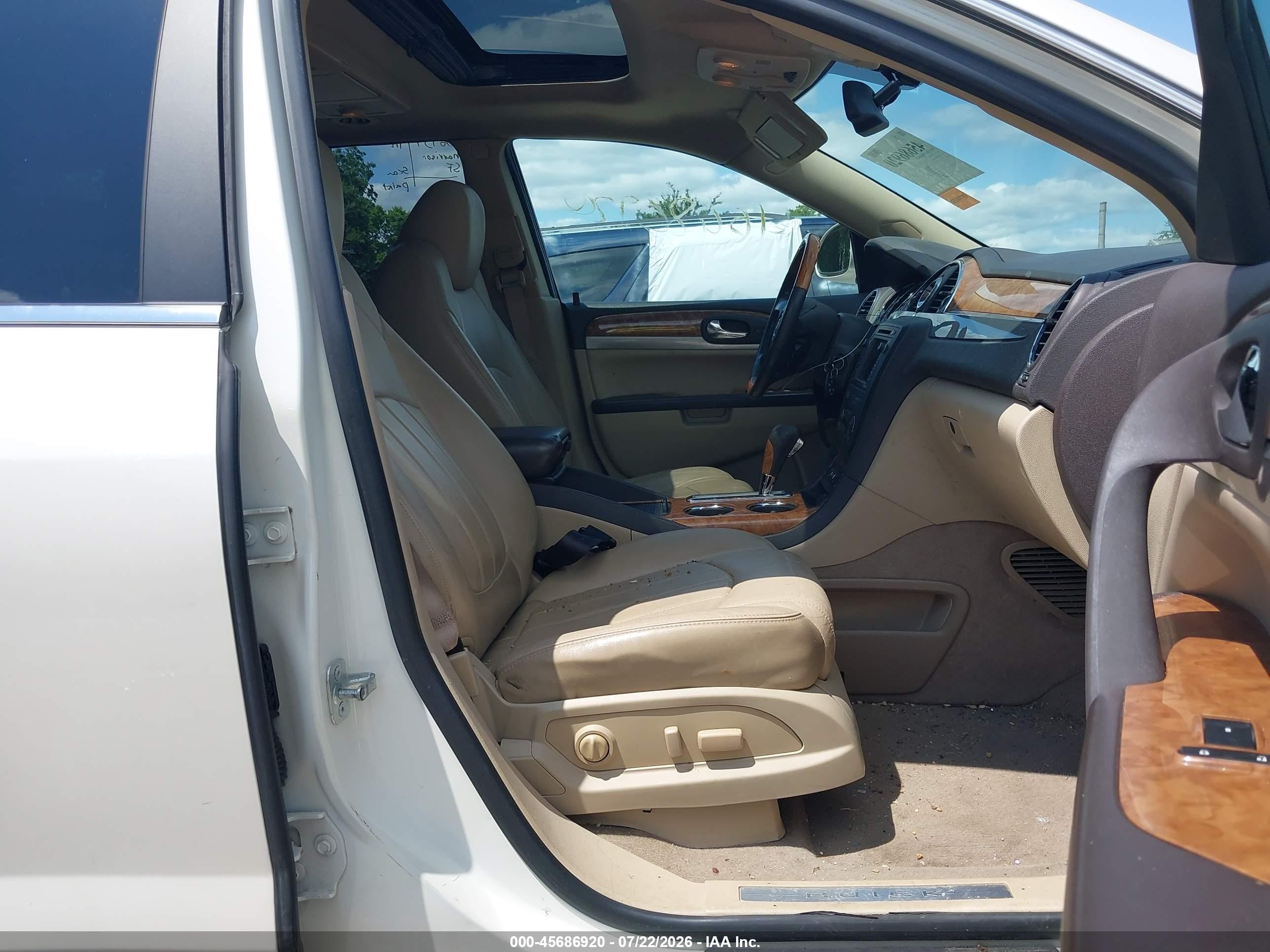 2011 Buick Enclave 2xl White vin: 5GAKVCED3BJ405355