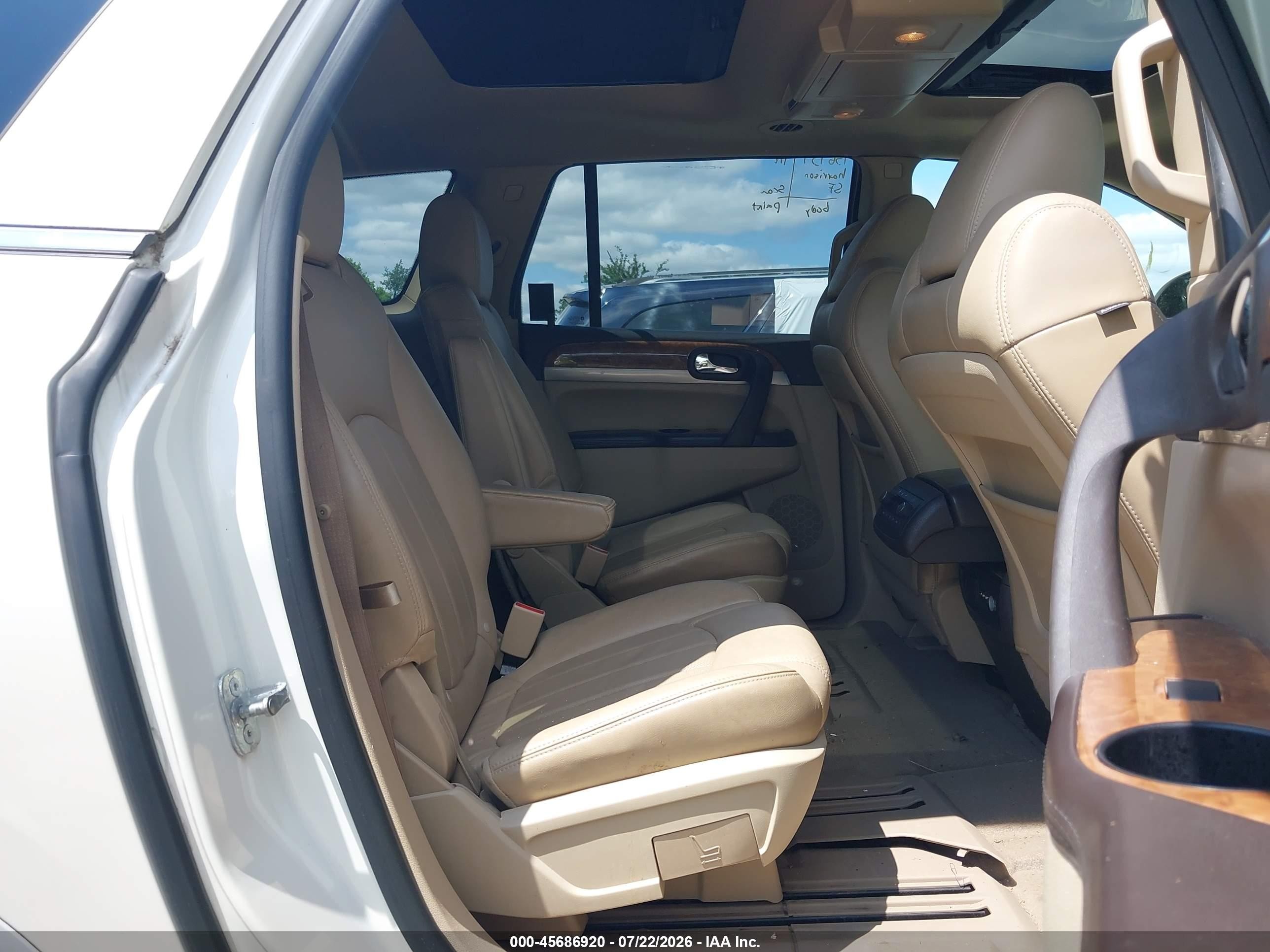 2011 Buick Enclave 2xl White vin: 5GAKVCED3BJ405355