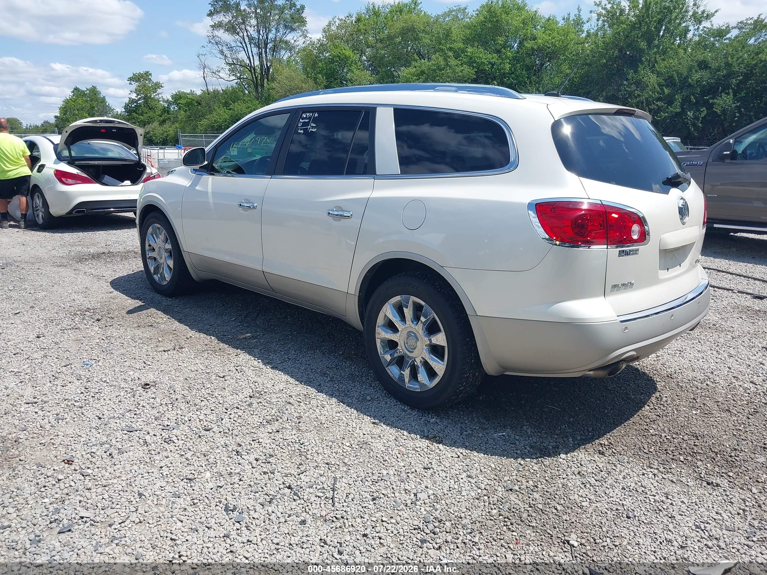 2011 Buick Enclave 2xl White vin: 5GAKVCED3BJ405355