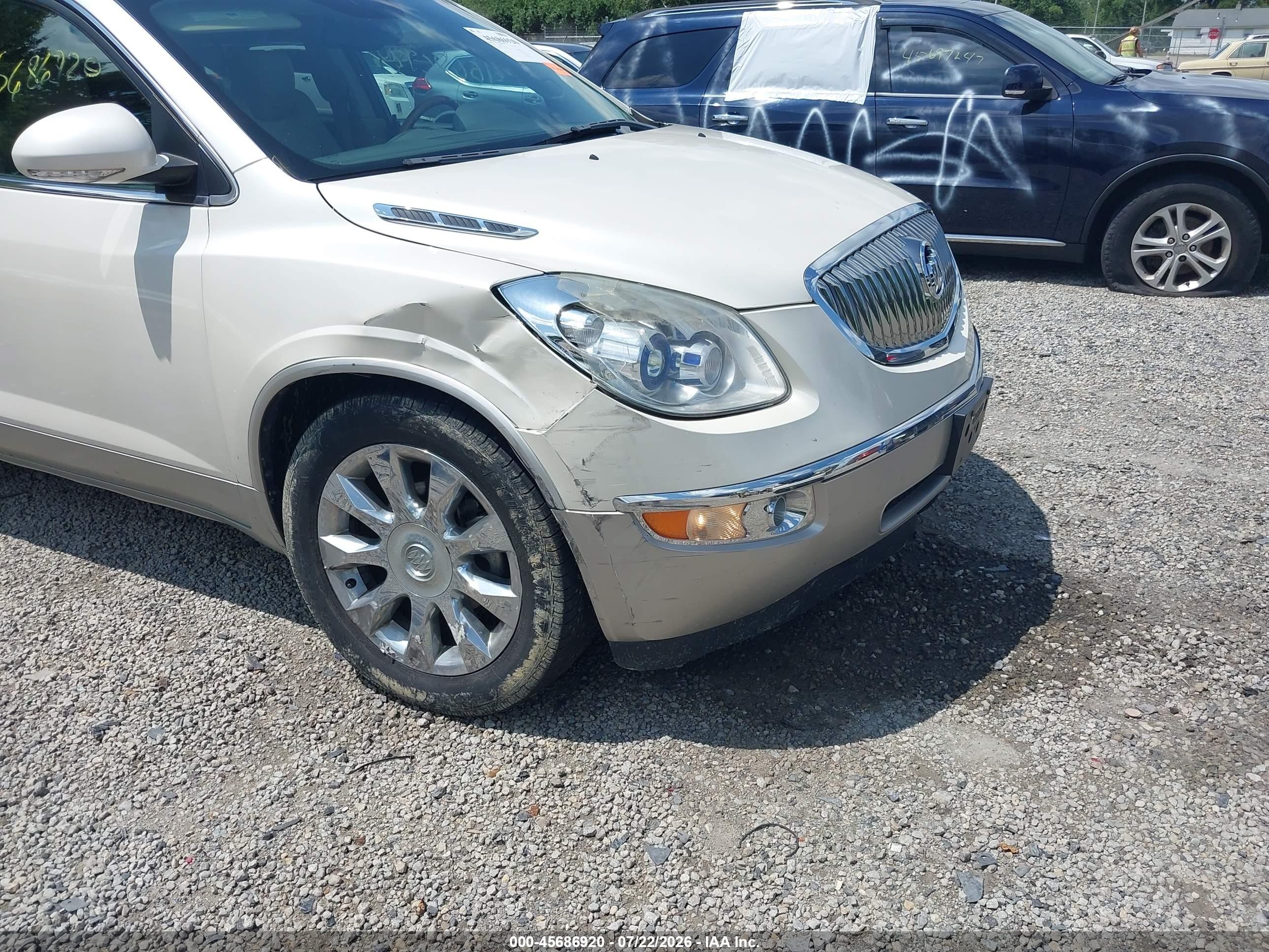 2011 Buick Enclave 2xl White vin: 5GAKVCED3BJ405355