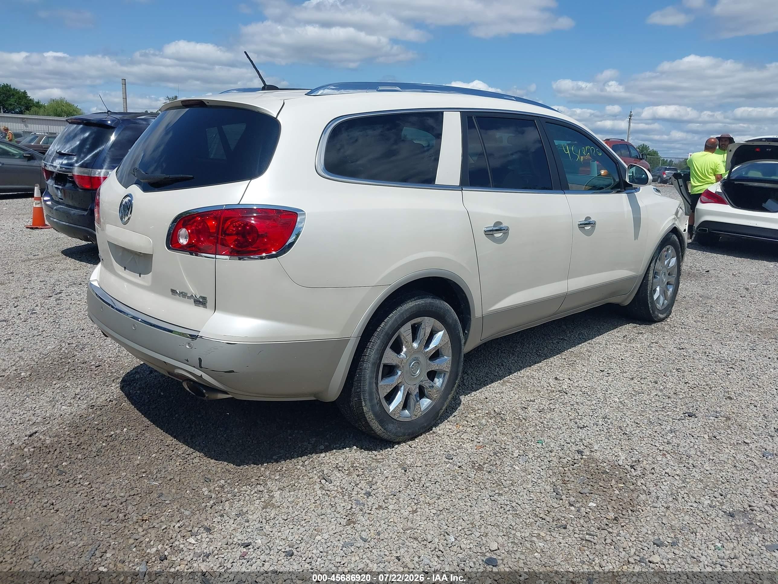 2011 Buick Enclave 2xl White vin: 5GAKVCED3BJ405355