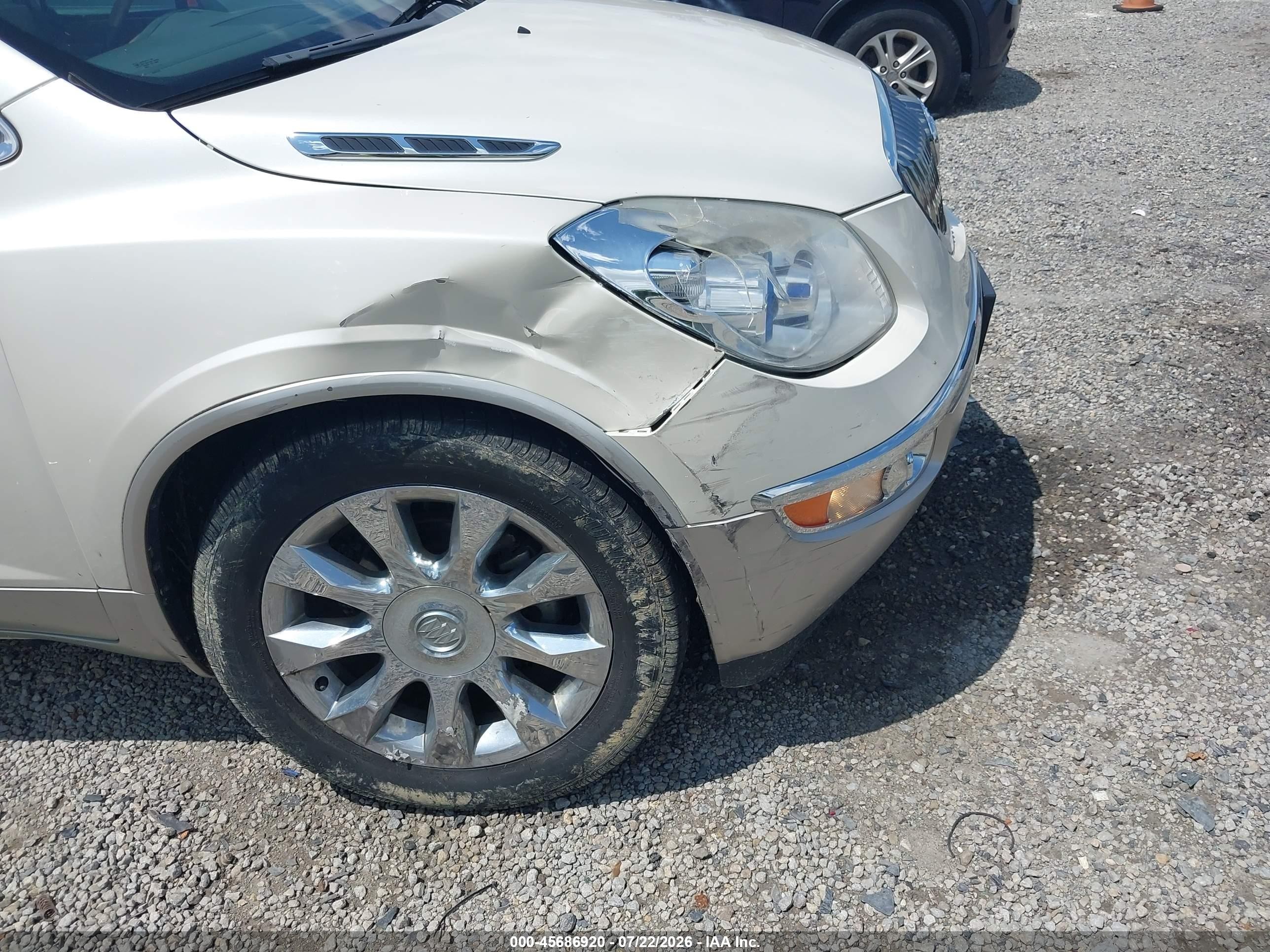 2011 Buick Enclave 2xl White vin: 5GAKVCED3BJ405355