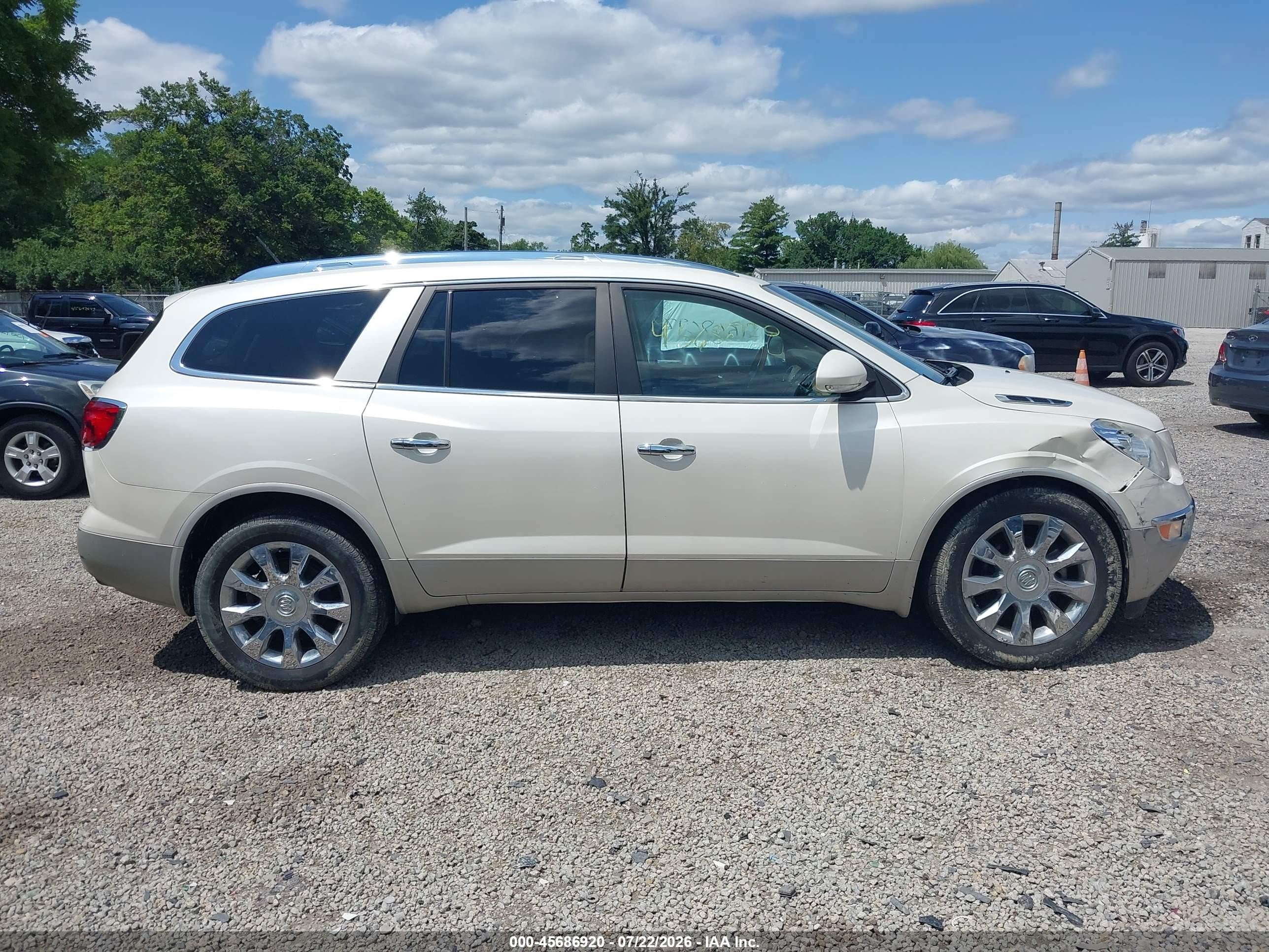 2011 Buick Enclave 2xl White vin: 5GAKVCED3BJ405355