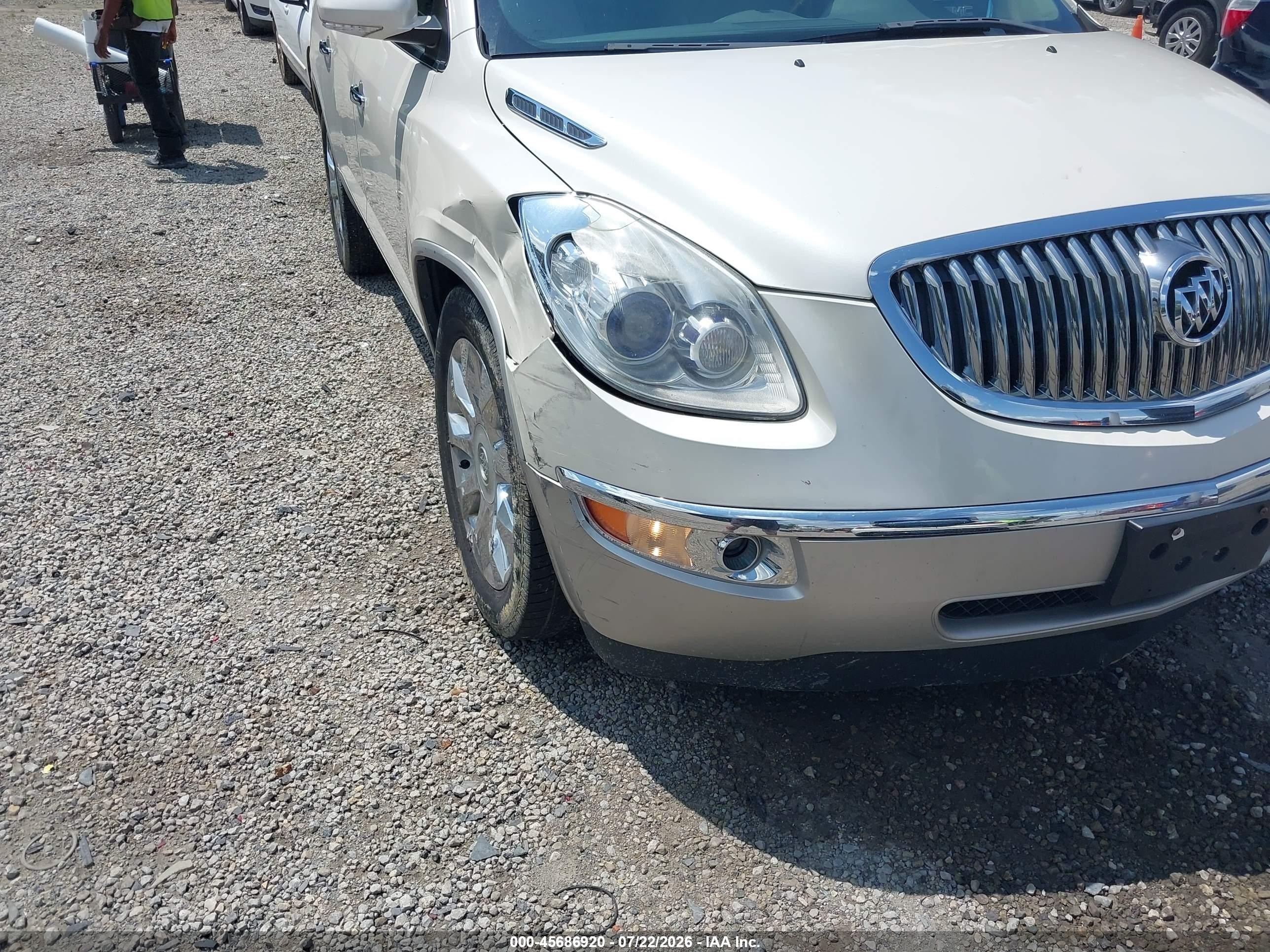 2011 Buick Enclave 2xl White vin: 5GAKVCED3BJ405355