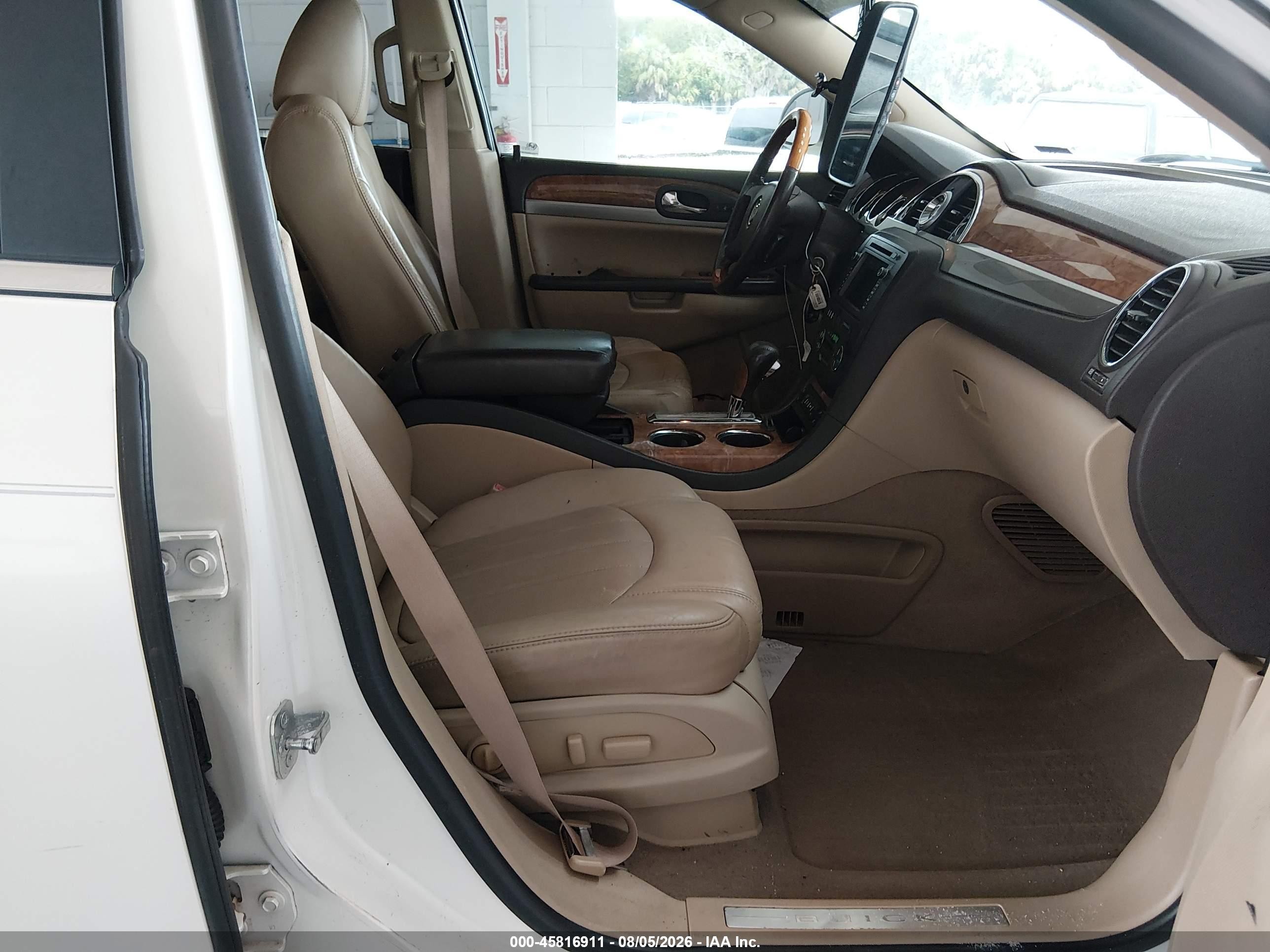 2012 Buick Enclave Leather White vin: 5GAKVCED3CJ158288