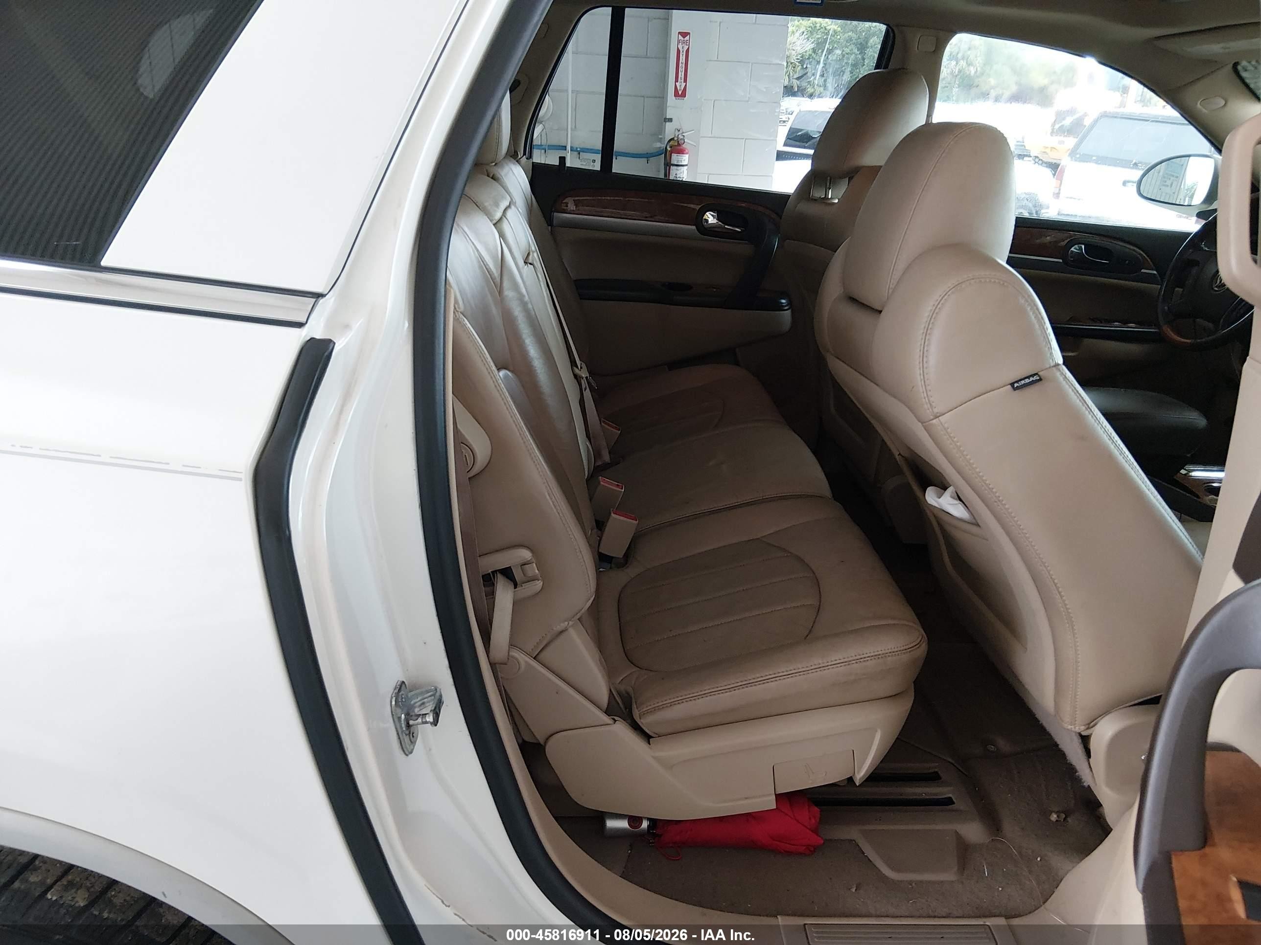 2012 Buick Enclave Leather White vin: 5GAKVCED3CJ158288