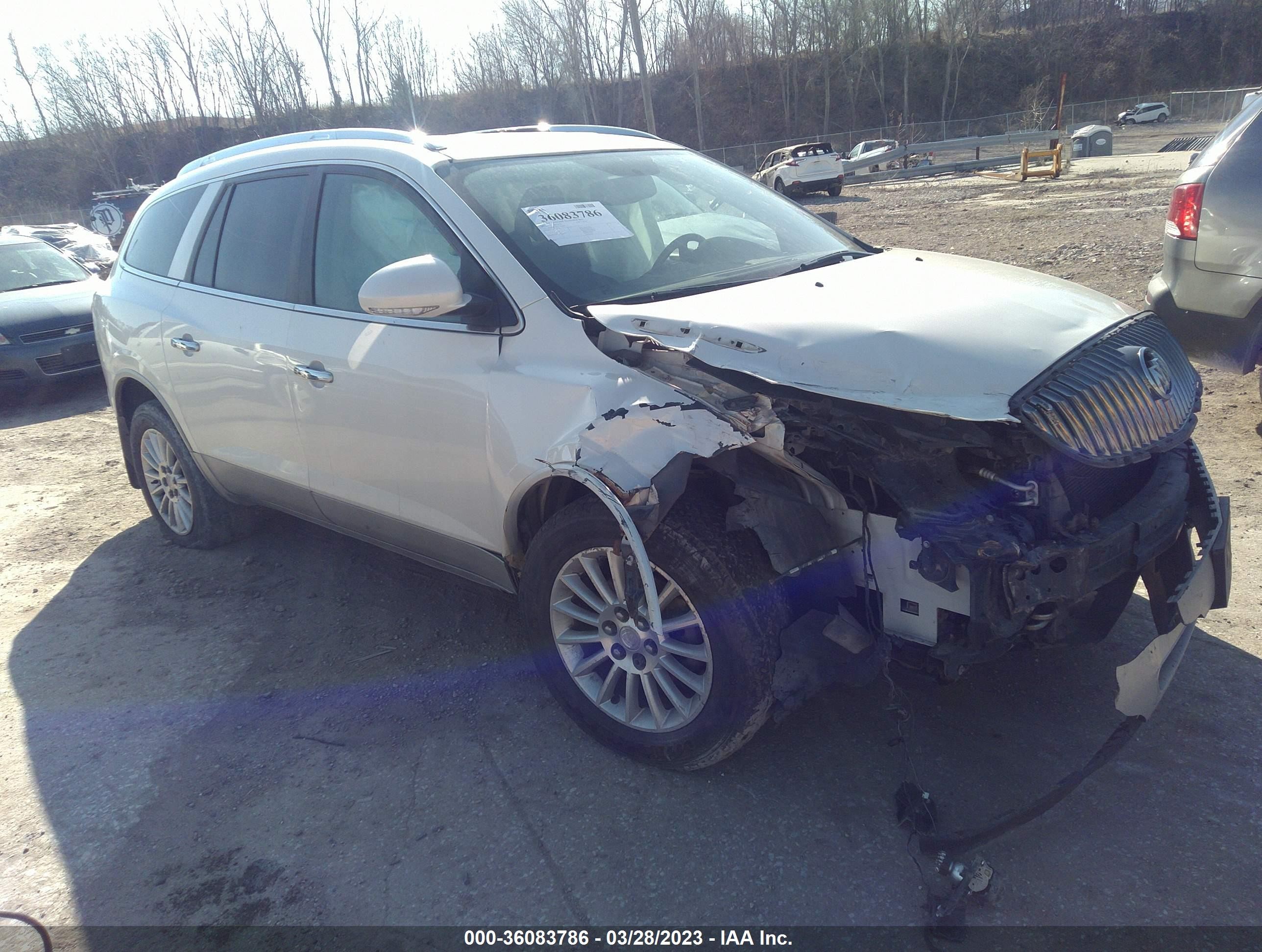 2012 Buick Enclave Leather White vin: 5GAKVCED3CJ330996