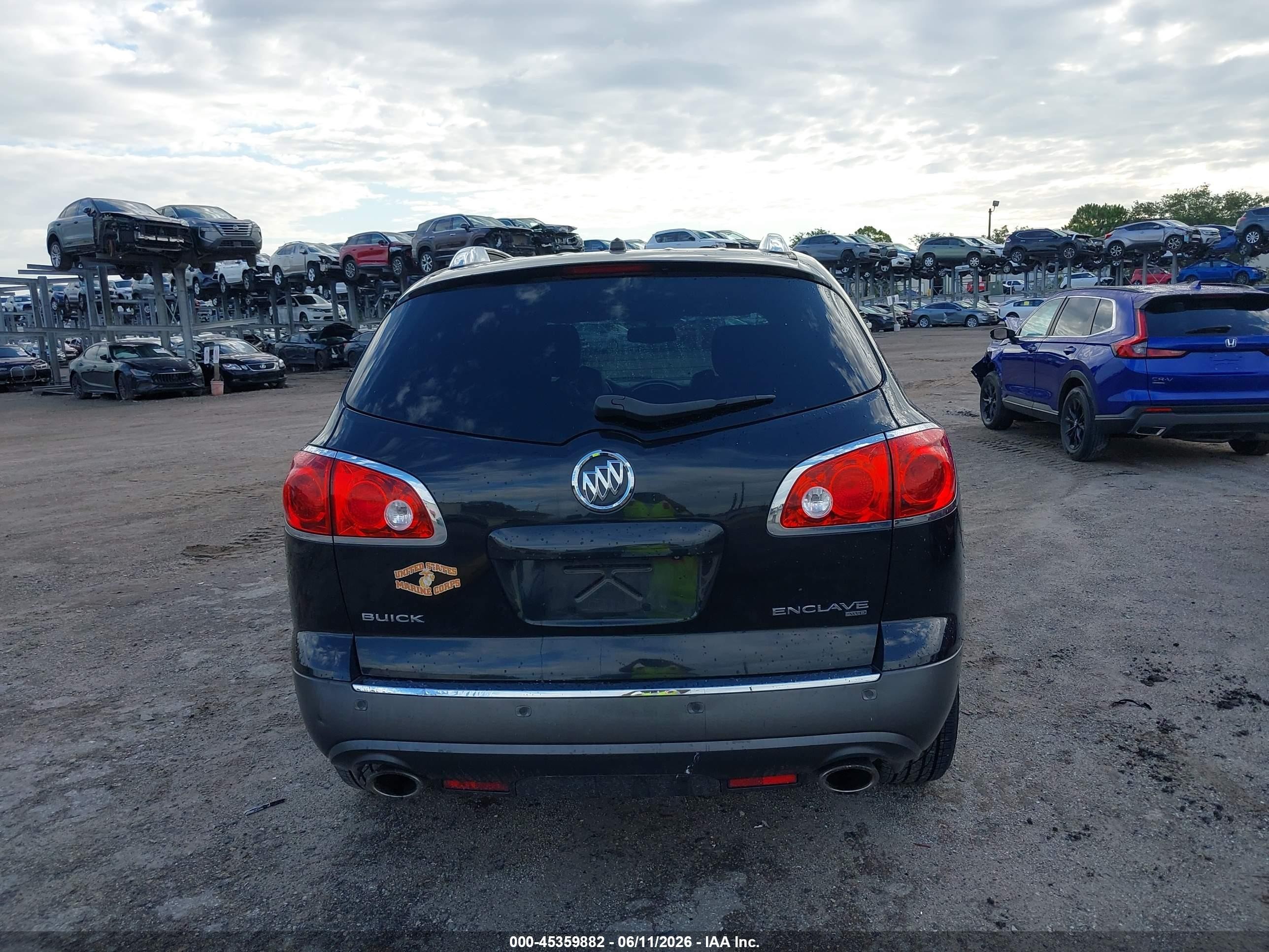 2012 Buick Enclave Leather Black vin: 5GAKVCED4CJ180655