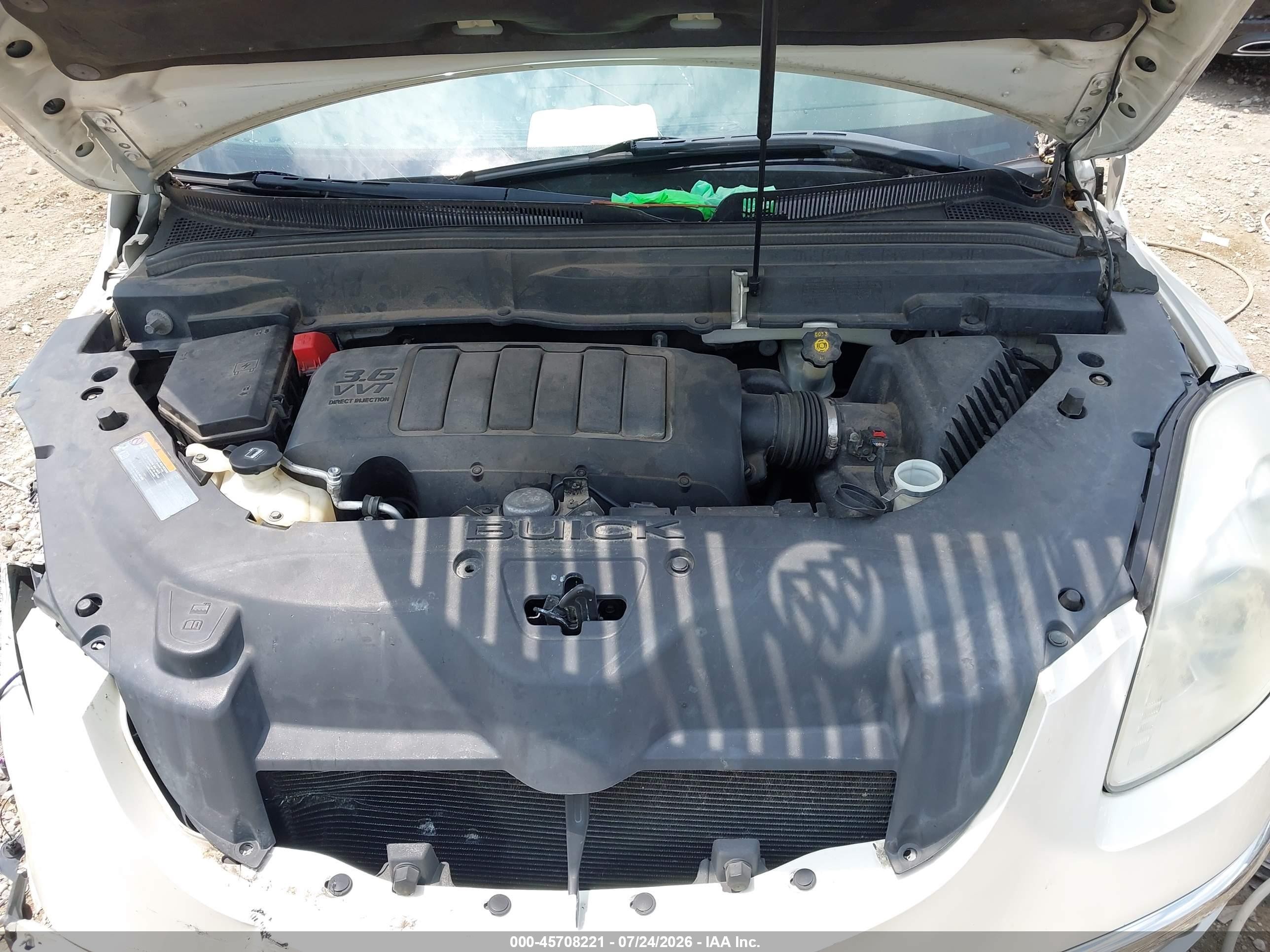 2012 Buick Enclave Leather Белый vin: 5GAKVCED6CJ109327