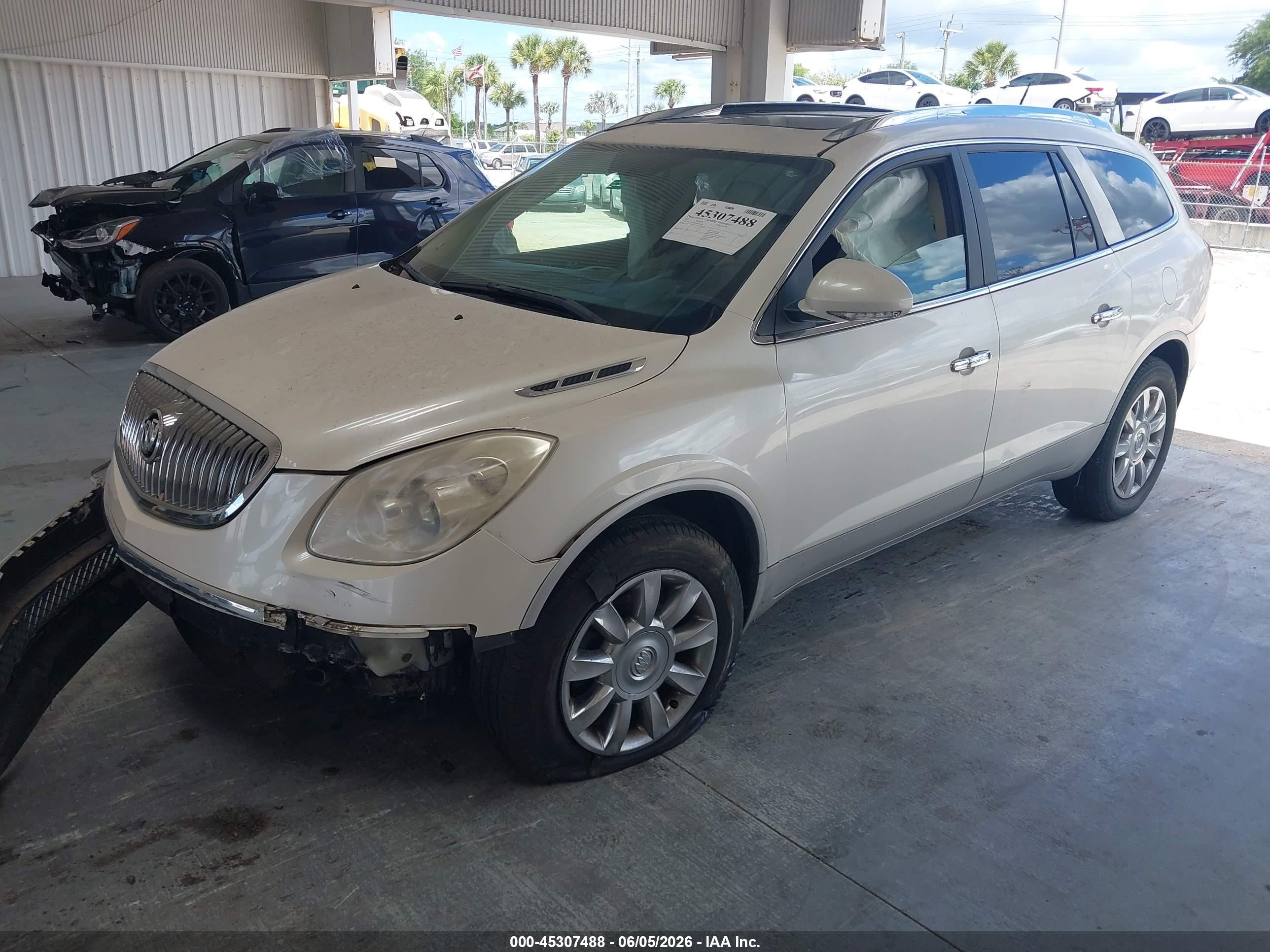 2011 Buick Enclave 2xl White vin: 5GAKVCED7BJ167428