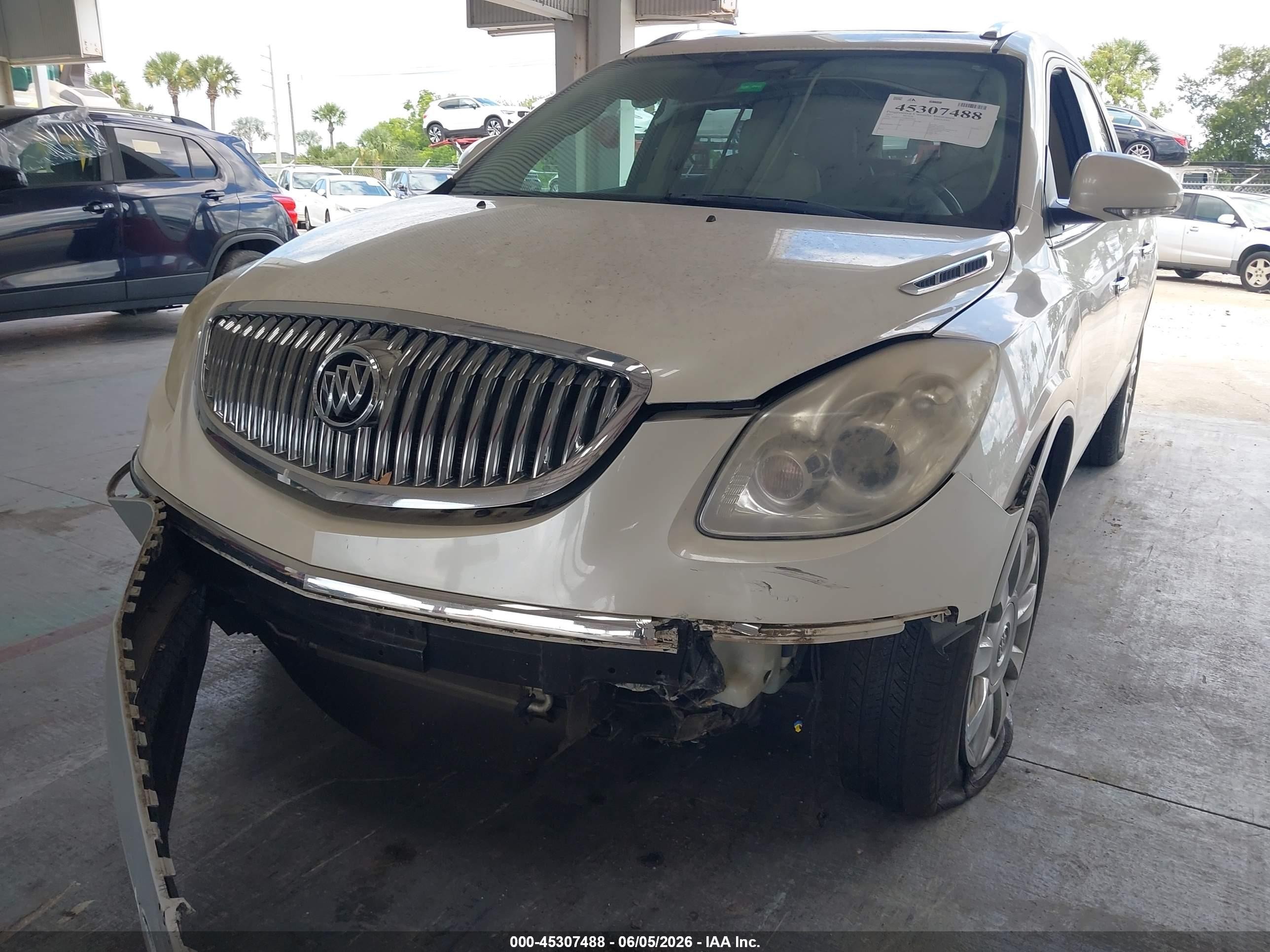 2011 Buick Enclave 2xl White vin: 5GAKVCED7BJ167428