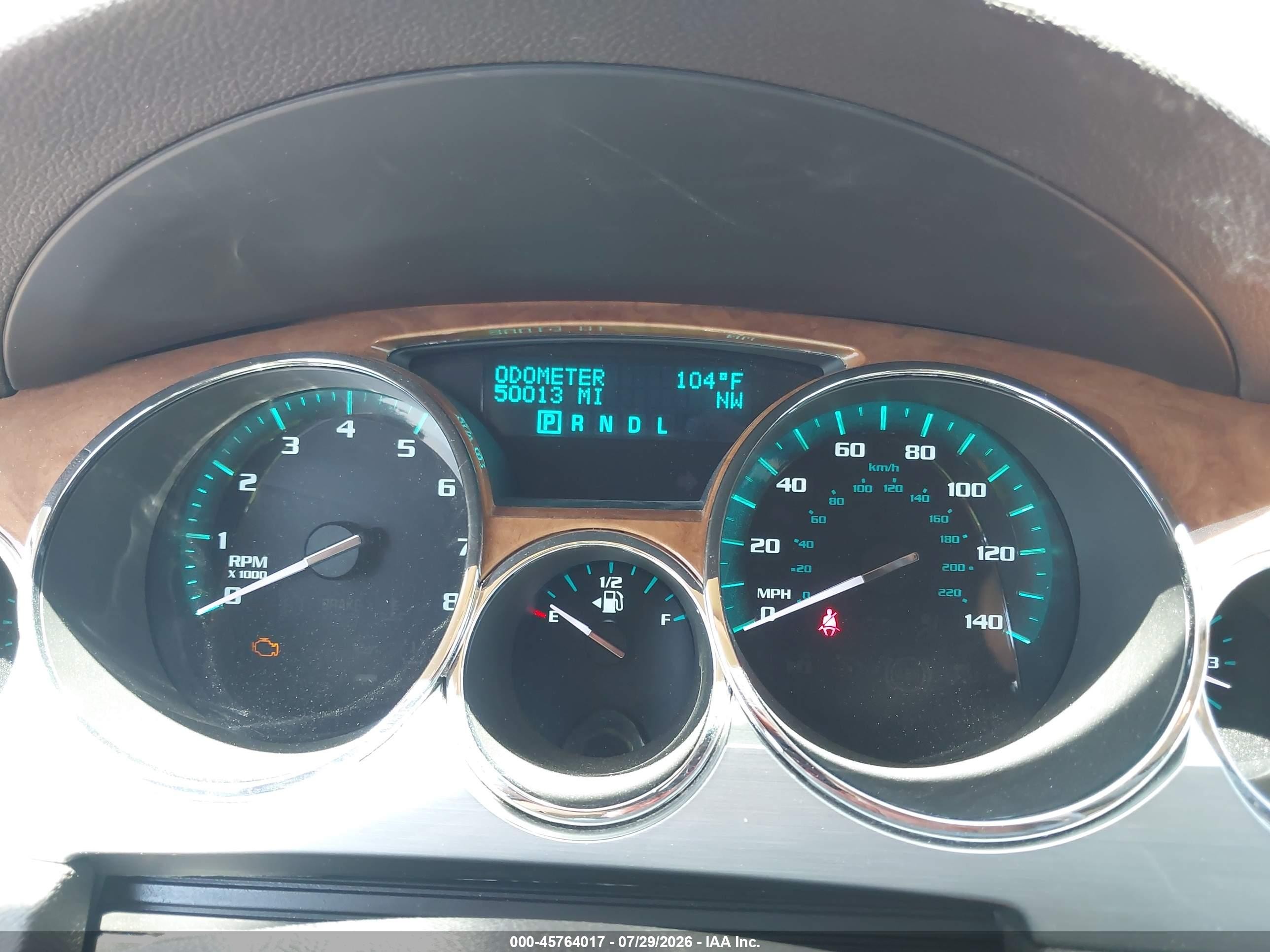 2012 Buick Enclave Leather Red vin: 5GAKVCED7CJ164806