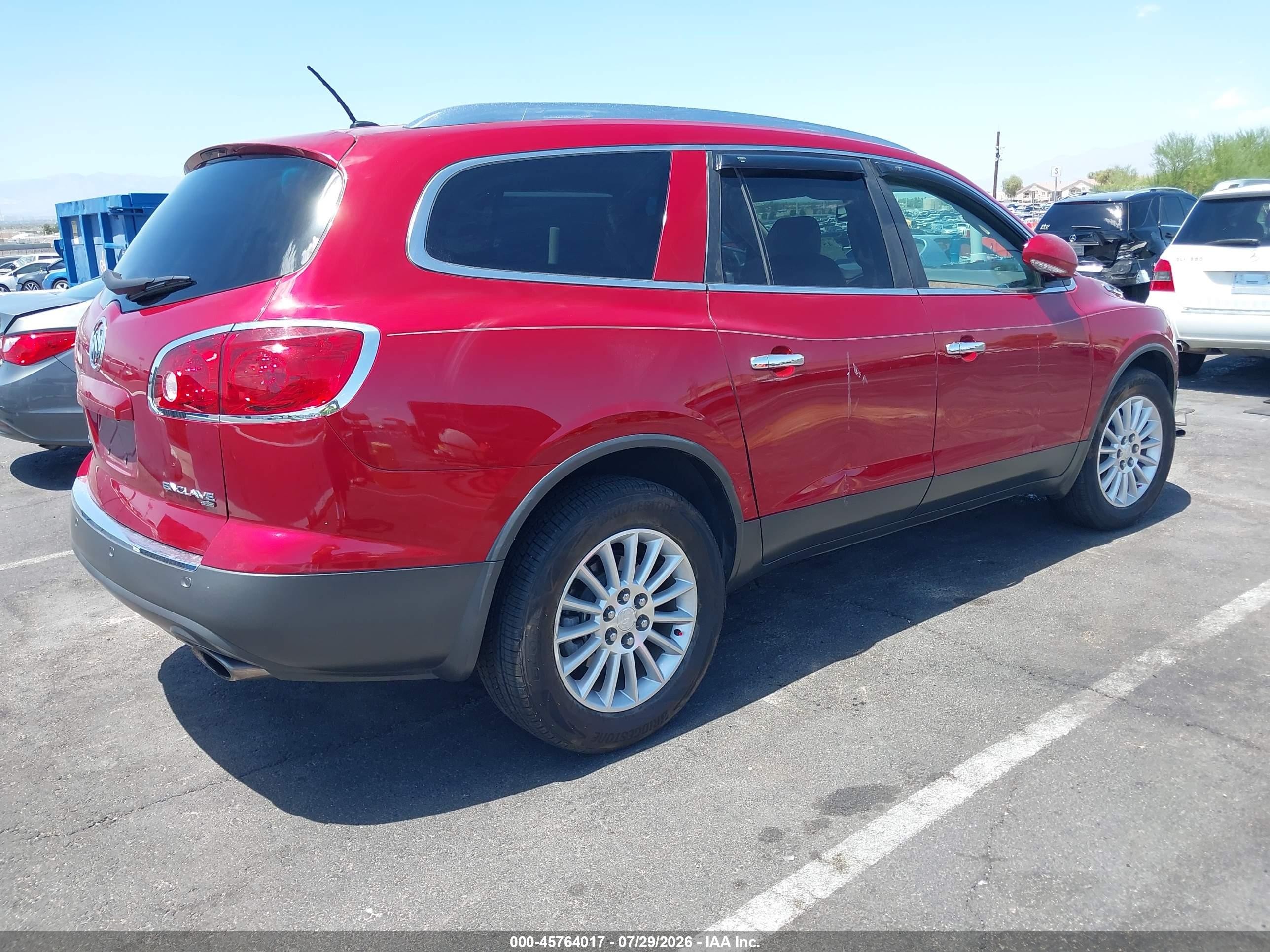 2012 Buick Enclave Leather Red vin: 5GAKVCED7CJ164806