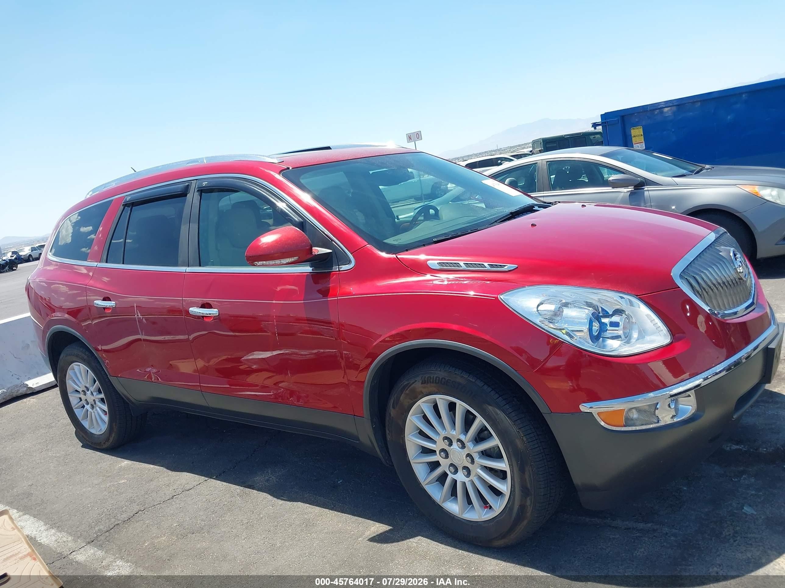 2012 Buick Enclave Leather Red vin: 5GAKVCED7CJ164806