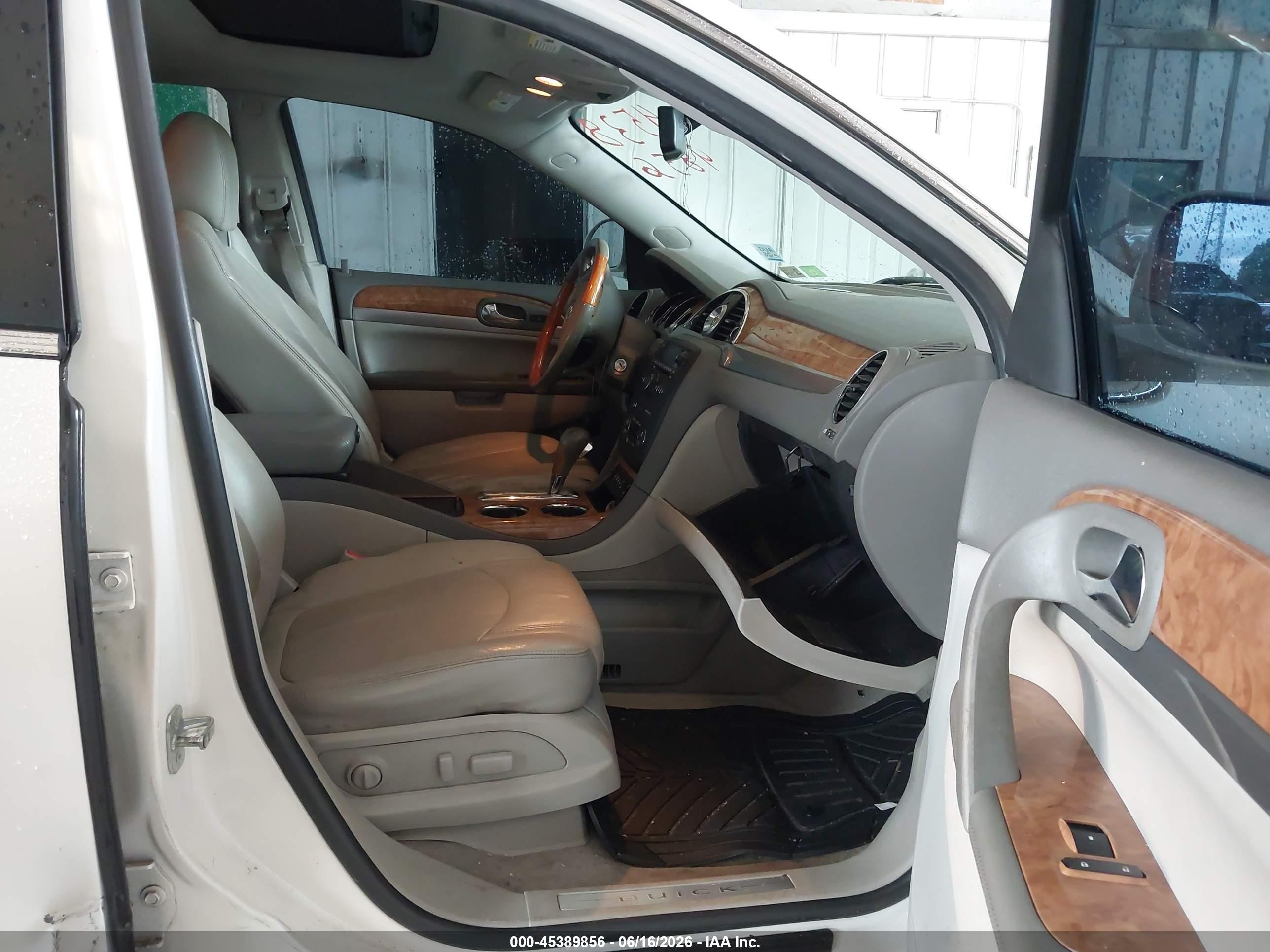 2012 Buick Enclave Leather White vin: 5GAKVCED7CJ322254