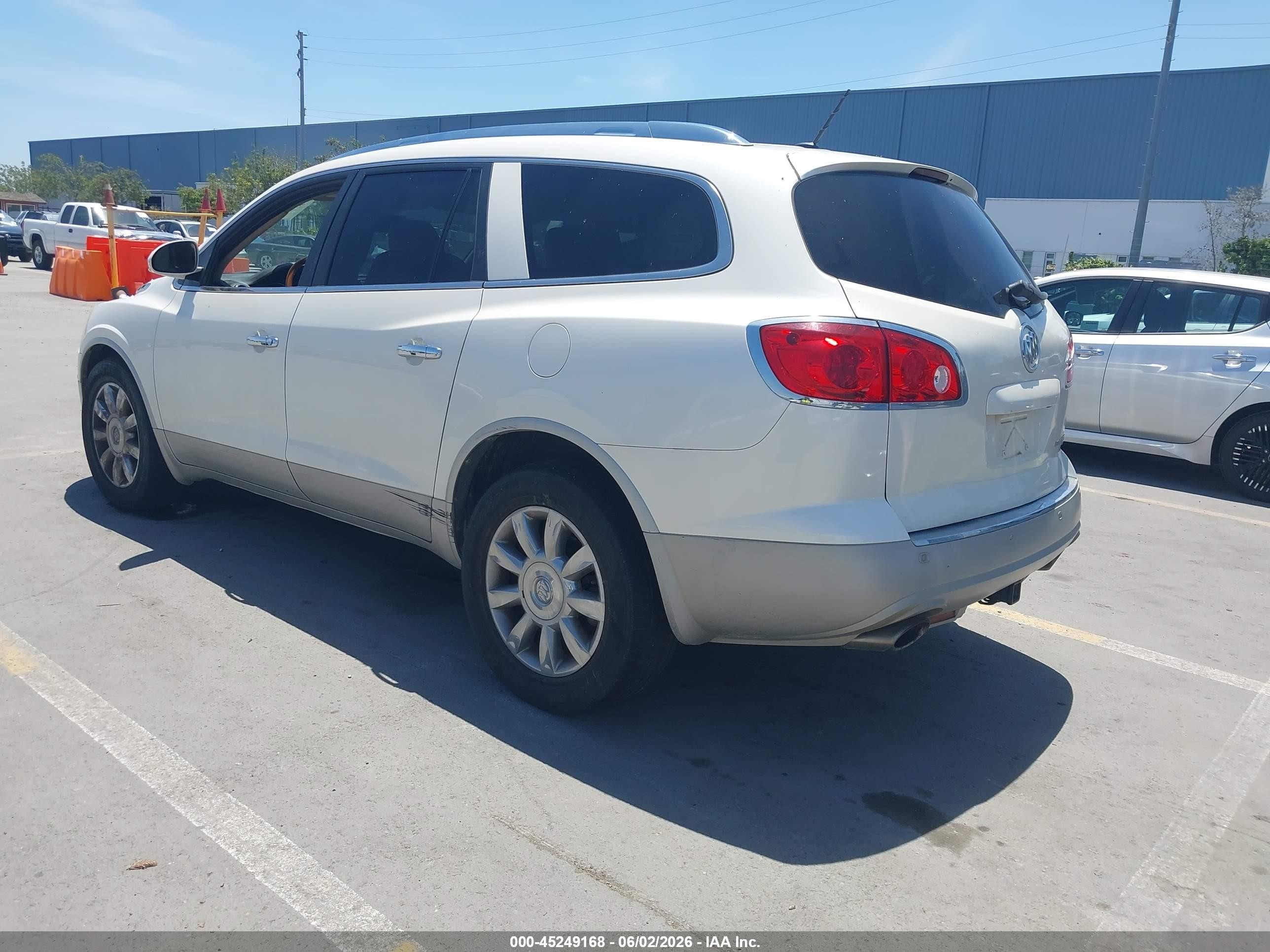 2012 Buick Enclave Leather White vin: 5GAKVCED8CJ266048