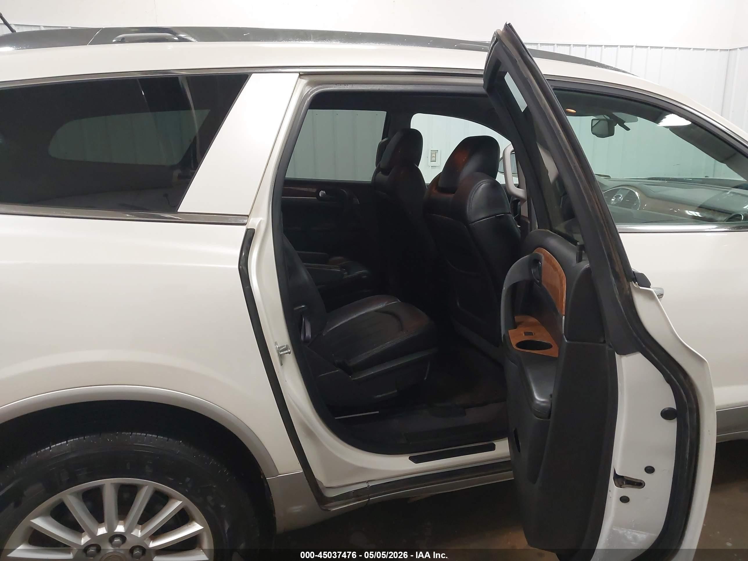 2012 Buick Enclave Leather White vin: 5GAKVCED9CJ107166