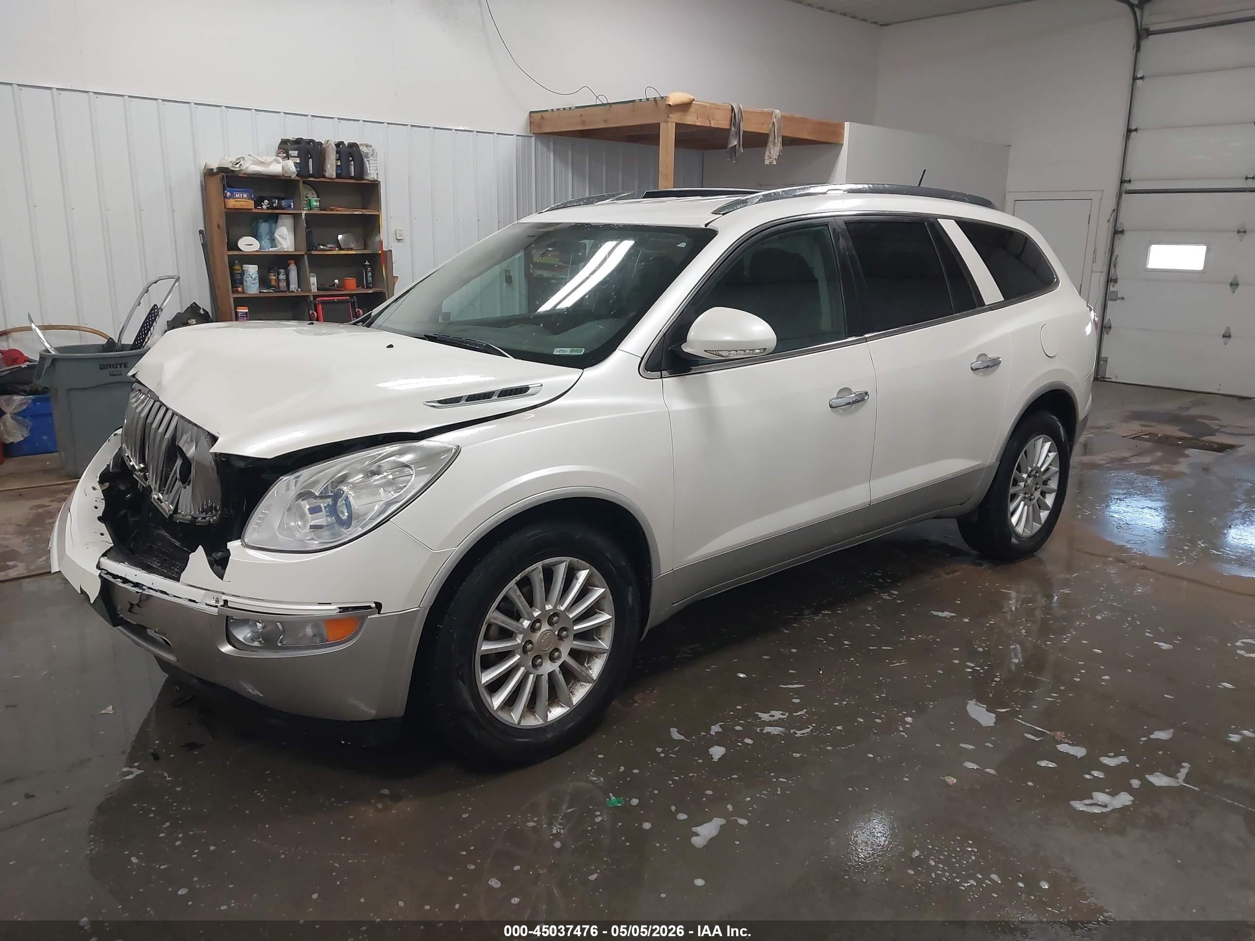 2012 Buick Enclave Leather White vin: 5GAKVCED9CJ107166