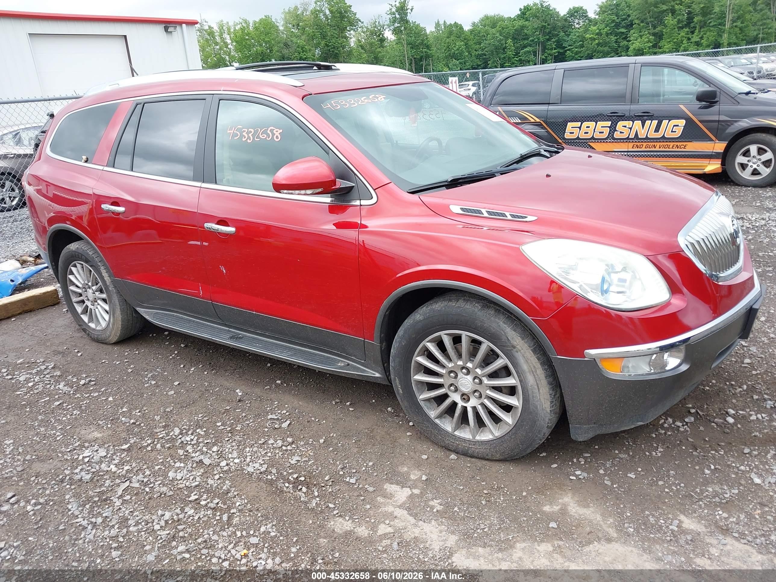 2012 Buick Enclave Leather Red vin: 5GAKVCED9CJ117731