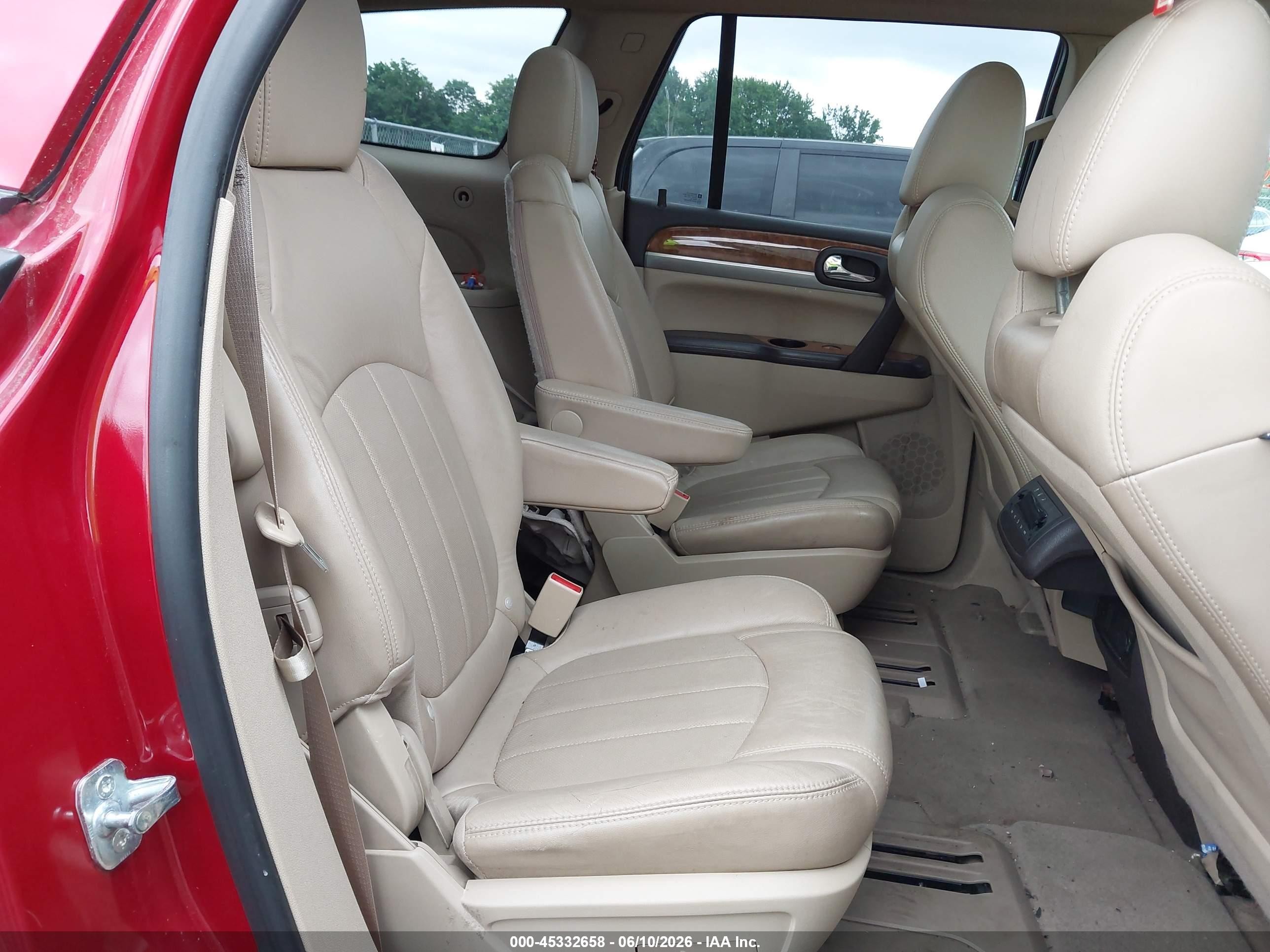 2012 Buick Enclave Leather Red vin: 5GAKVCED9CJ117731