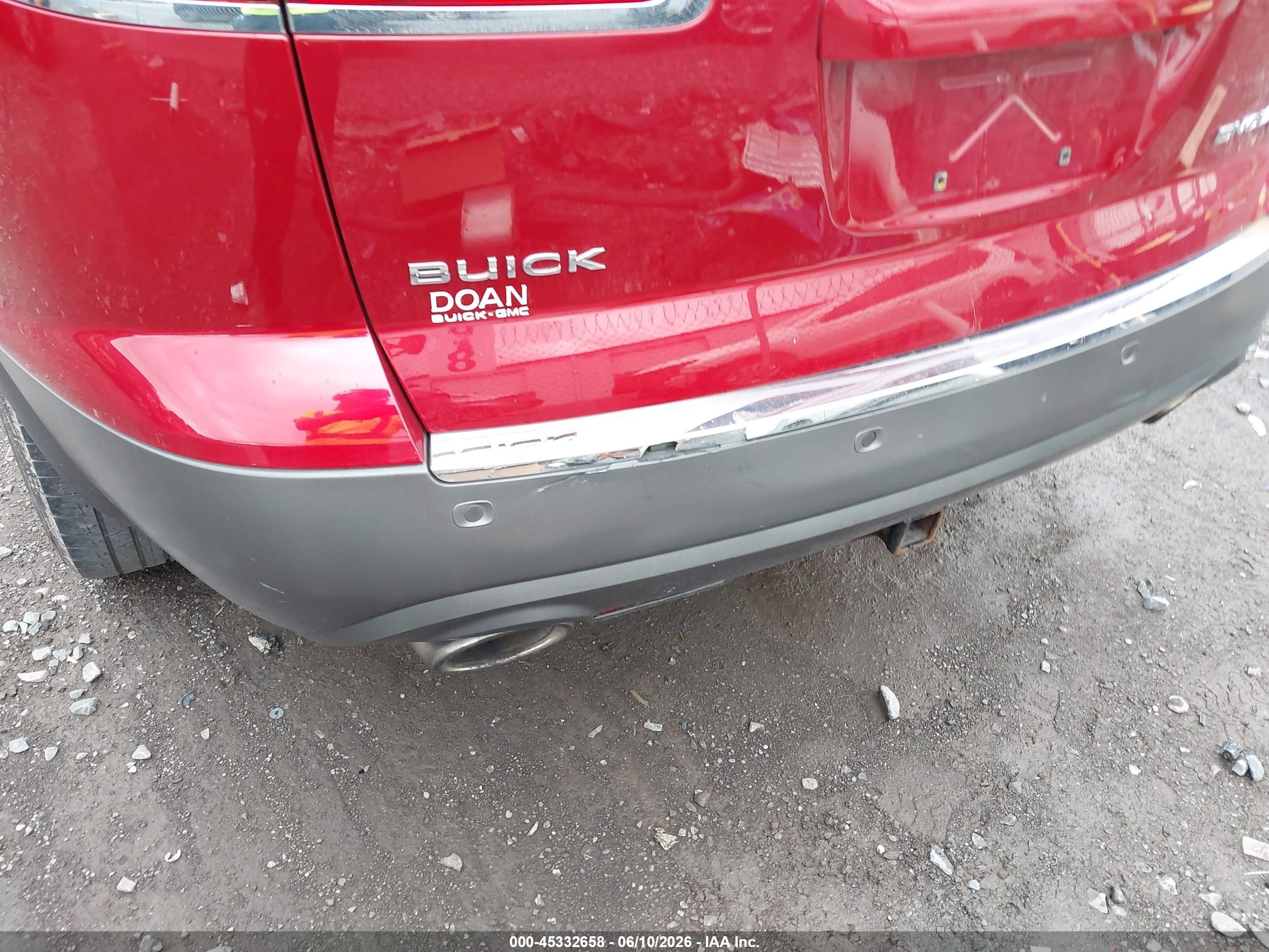 2012 Buick Enclave Leather Red vin: 5GAKVCED9CJ117731