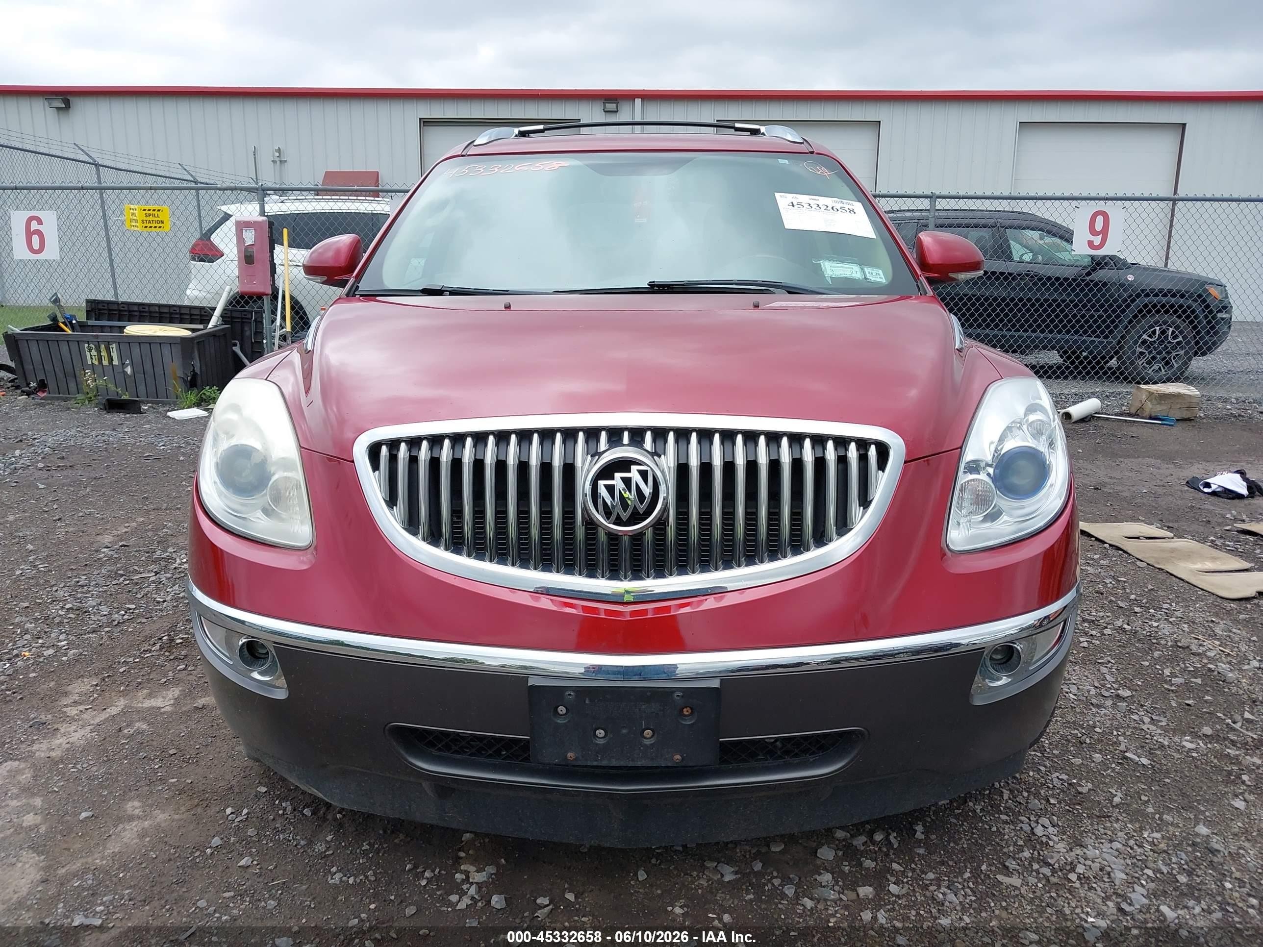 2012 Buick Enclave Leather Red vin: 5GAKVCED9CJ117731