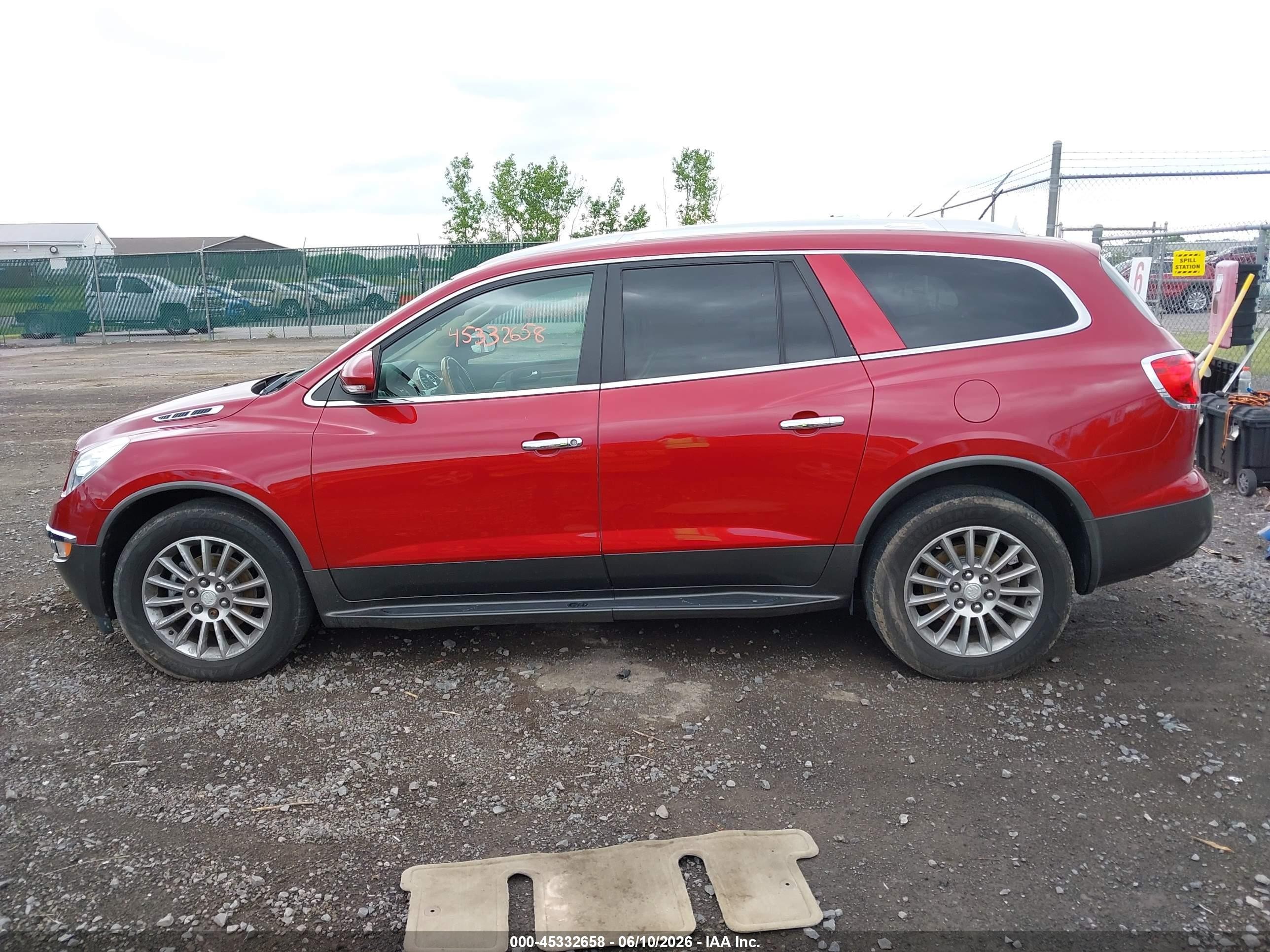 2012 Buick Enclave Leather Red vin: 5GAKVCED9CJ117731