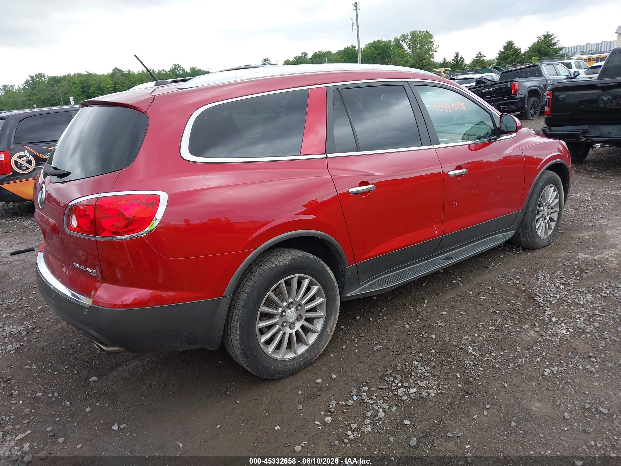 2012 Buick Enclave Leather Red vin: 5GAKVCED9CJ117731
