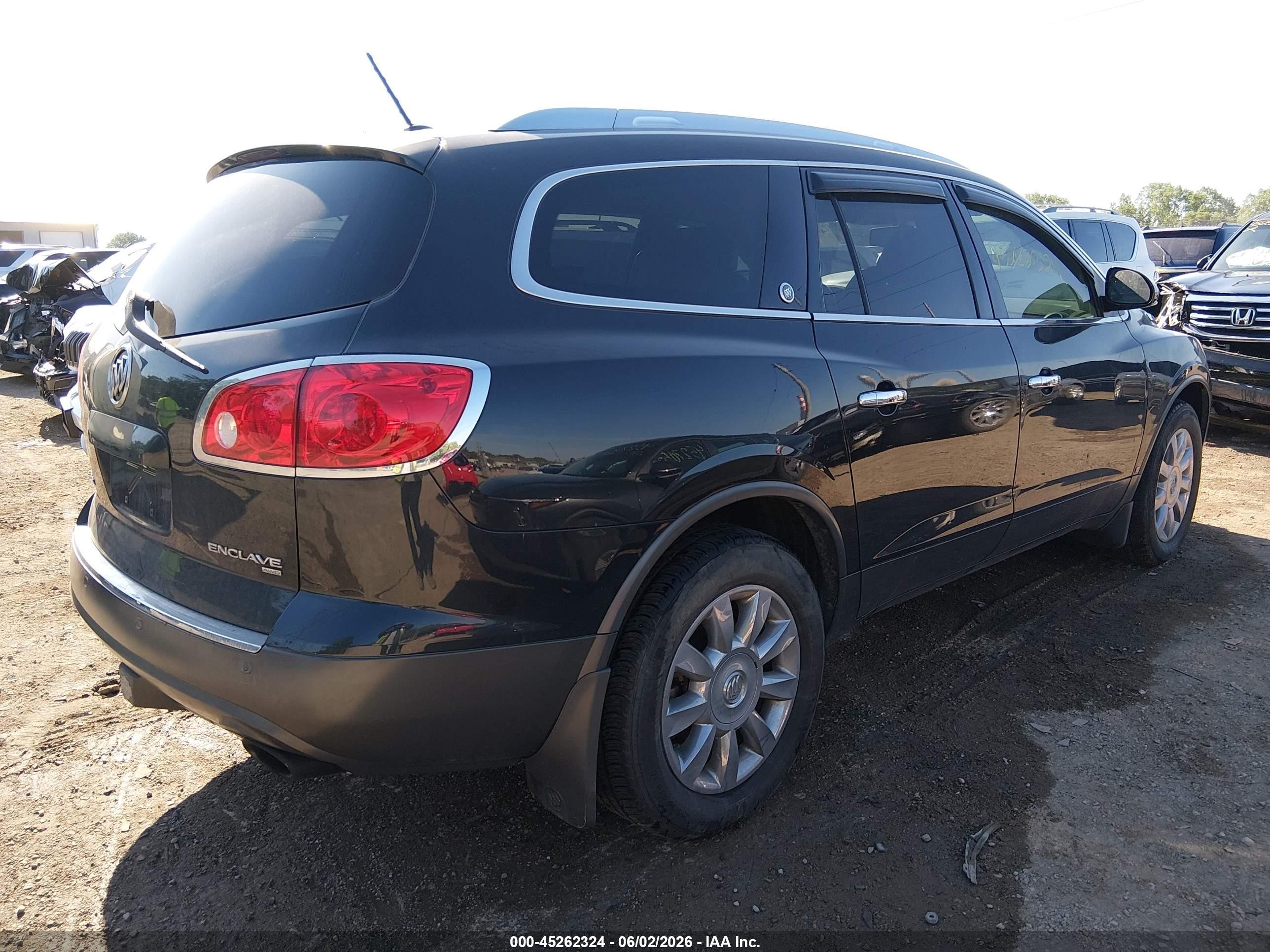 2012 Buick Enclave Leather Black vin: 5GAKVCED9CJ174172