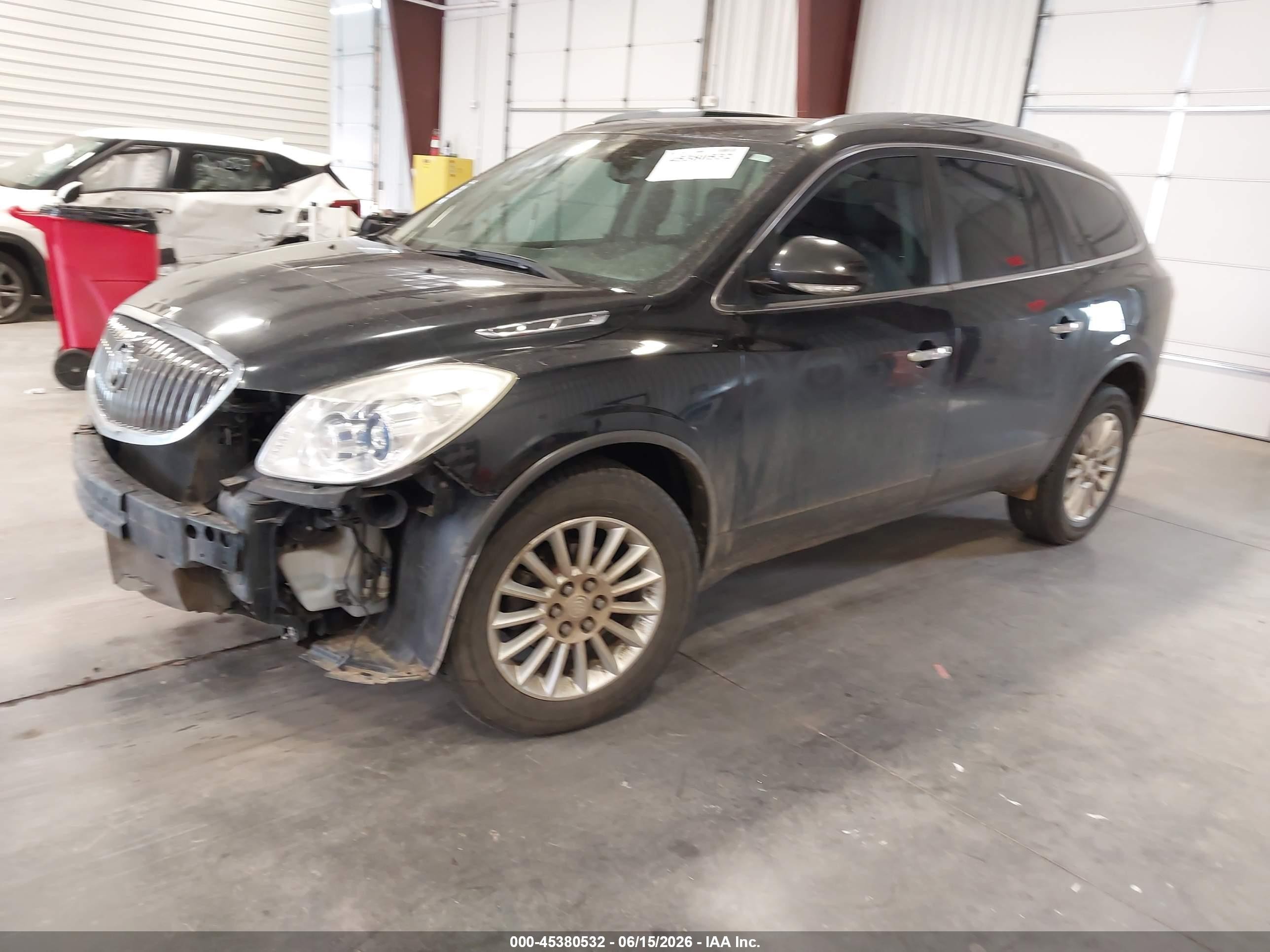 2012 Buick Enclave Leather Черный vin: 5GAKVCED9CJ221250