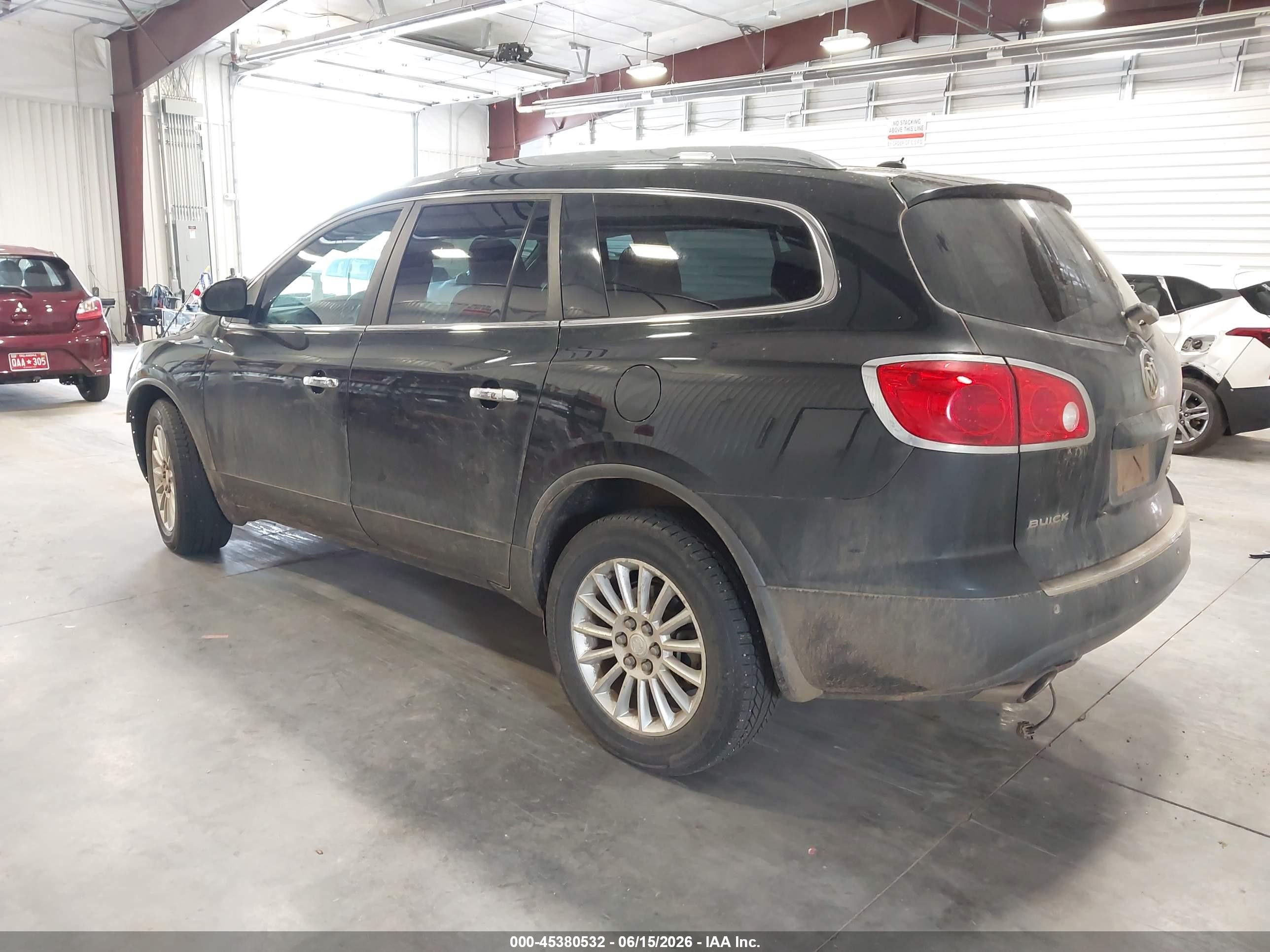 2012 Buick Enclave Leather Черный vin: 5GAKVCED9CJ221250
