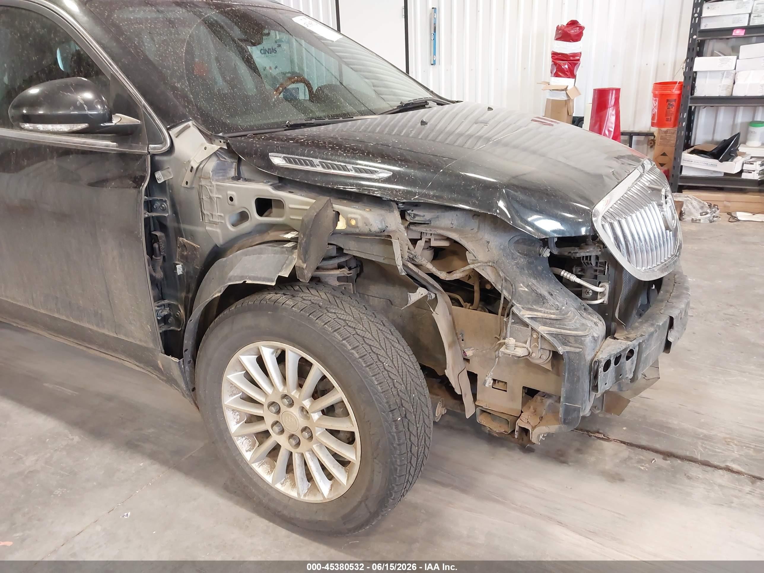 2012 Buick Enclave Leather Черный vin: 5GAKVCED9CJ221250