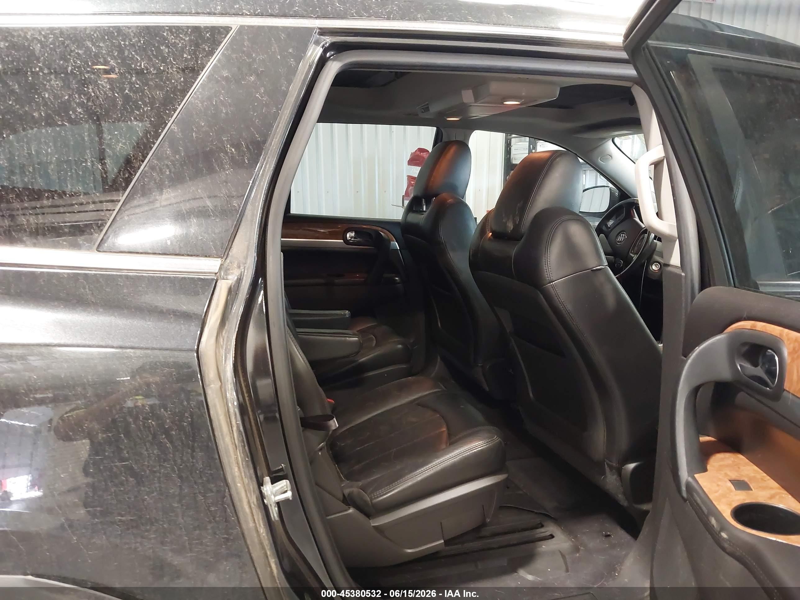 2012 Buick Enclave Leather Черный vin: 5GAKVCED9CJ221250