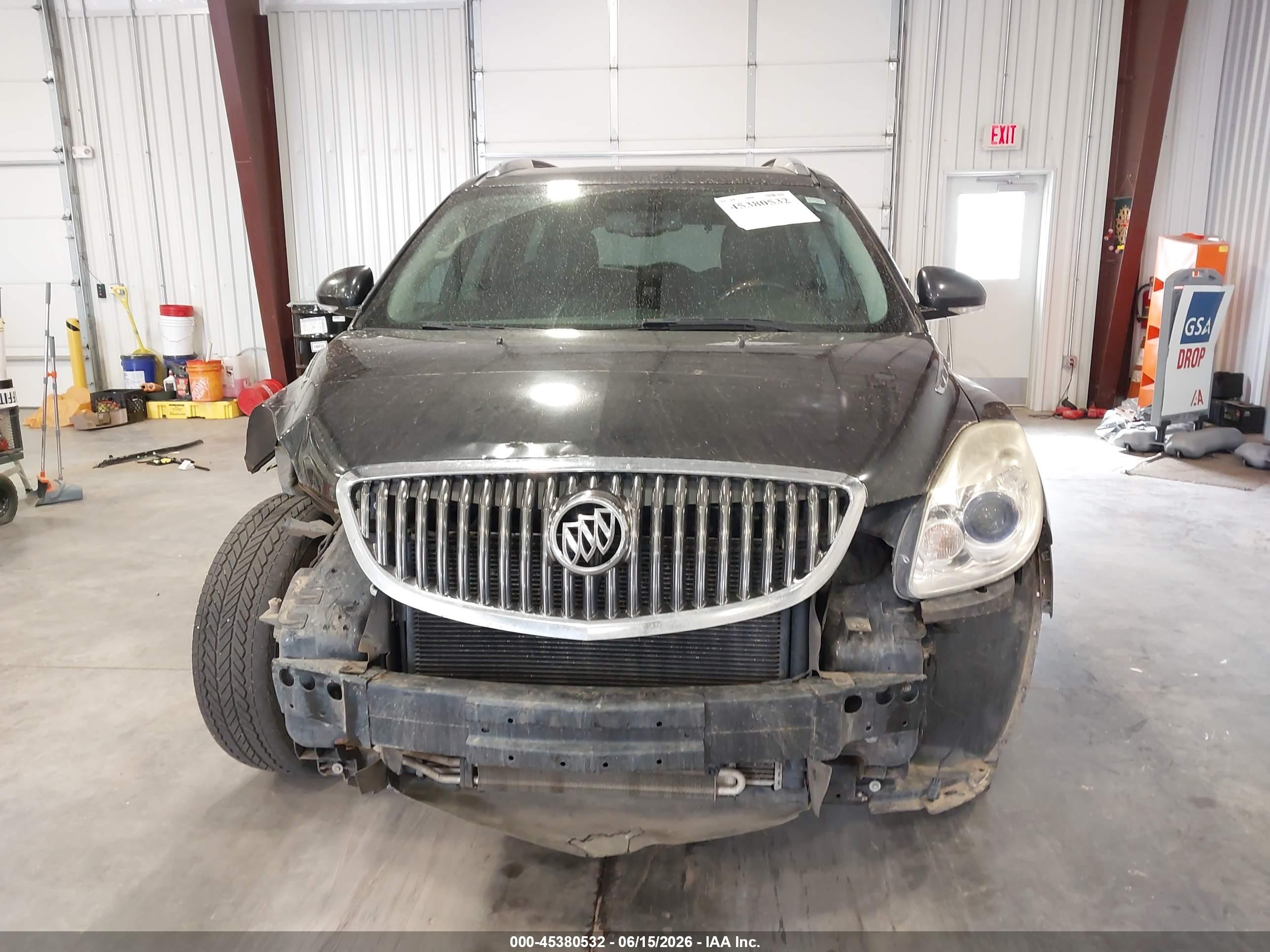 2012 Buick Enclave Leather Черный vin: 5GAKVCED9CJ221250