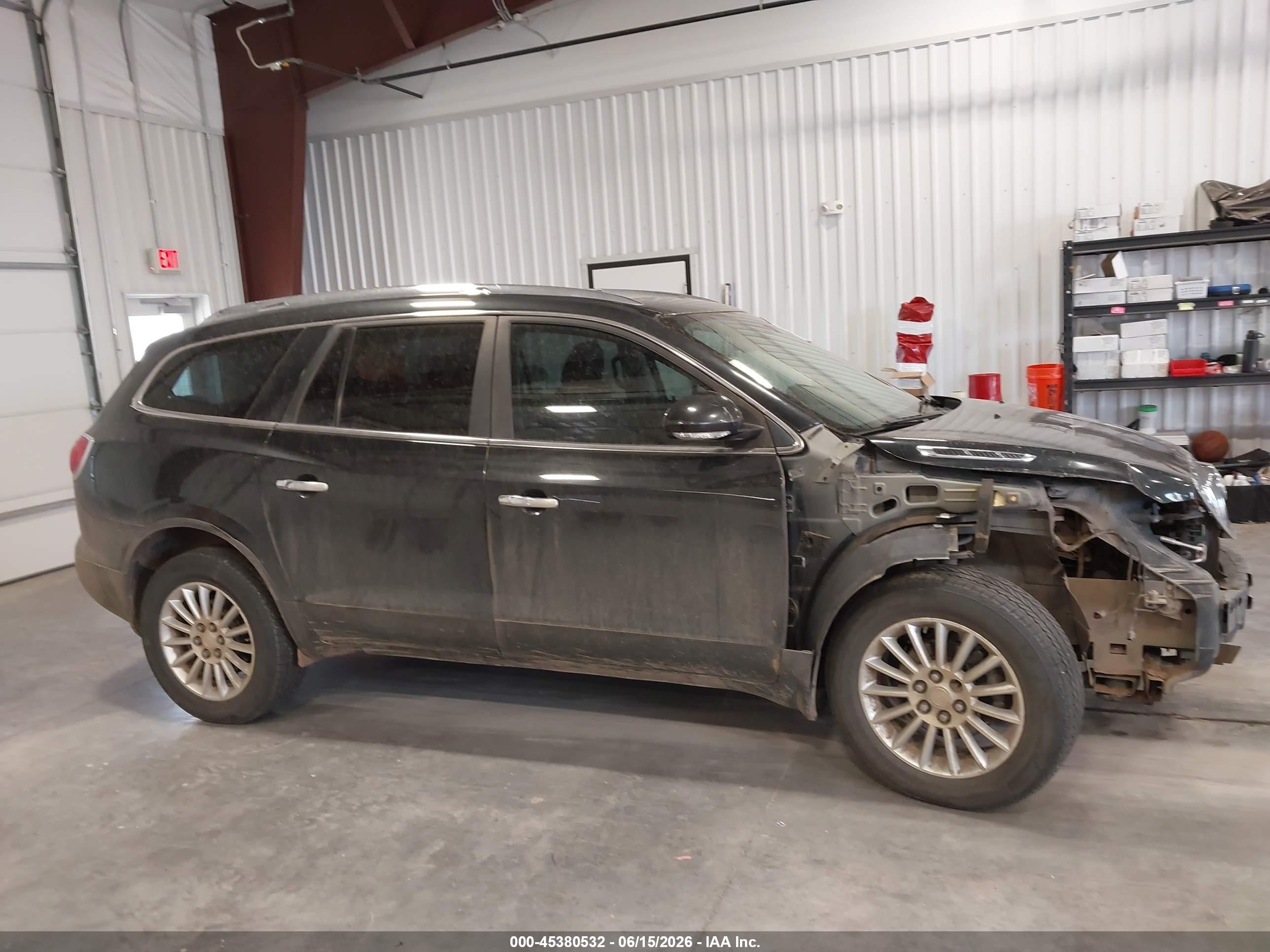 2012 Buick Enclave Leather Черный vin: 5GAKVCED9CJ221250
