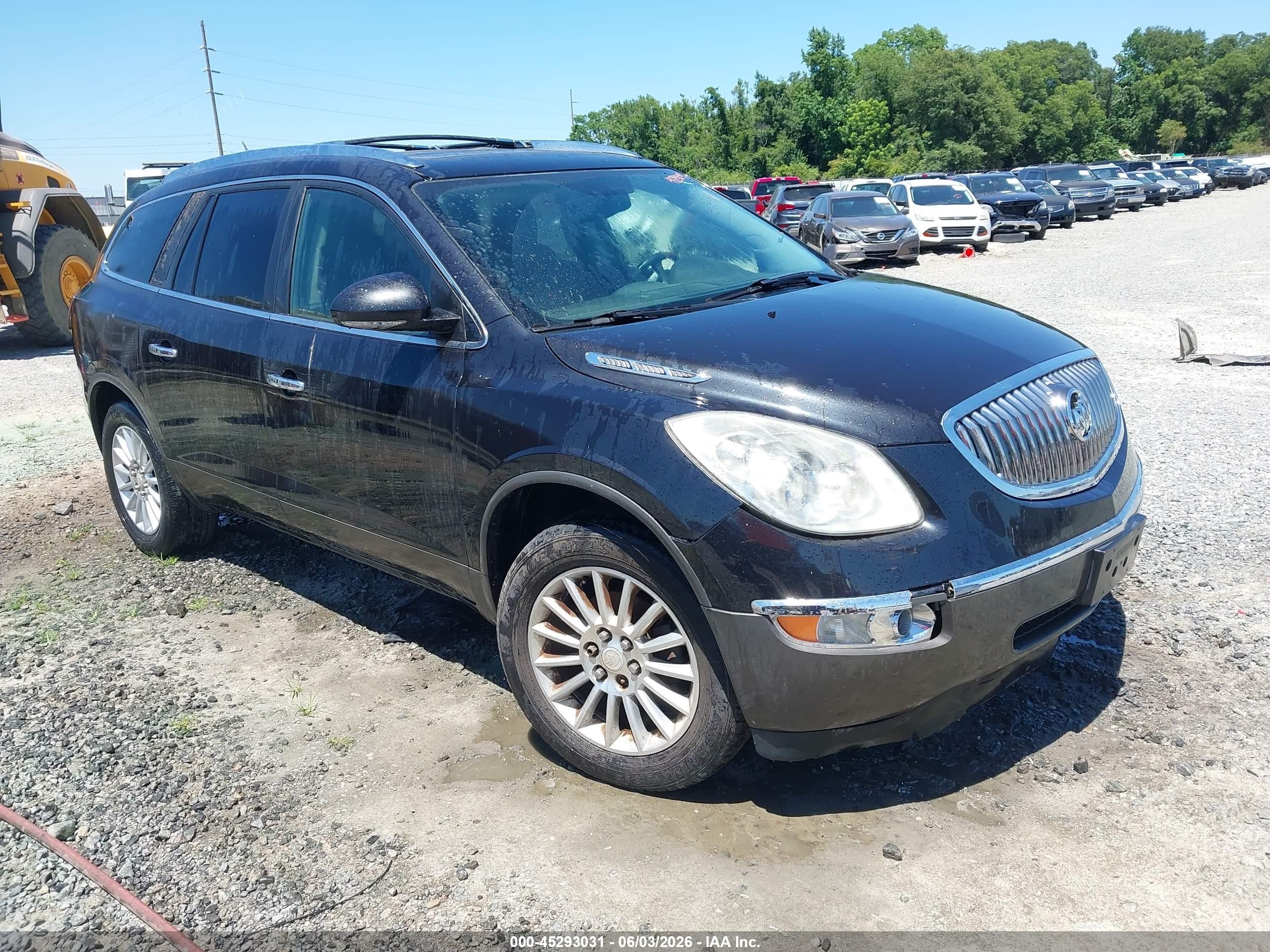 2012 Buick Enclave Leather Черный vin: 5GAKVCEDXCJ115325