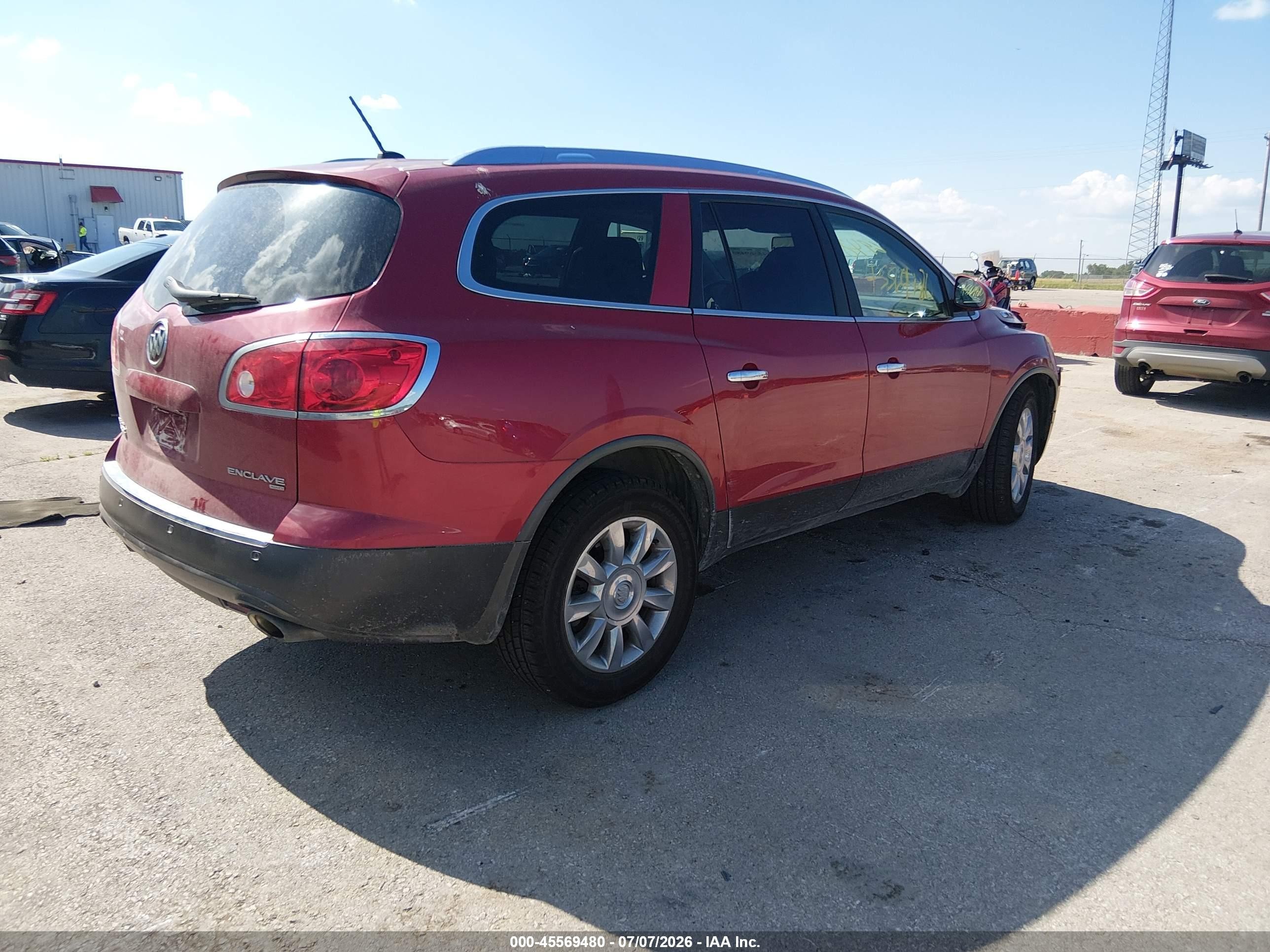 2012 Buick Enclave Leather Red vin: 5GAKVCEDXCJ131153
