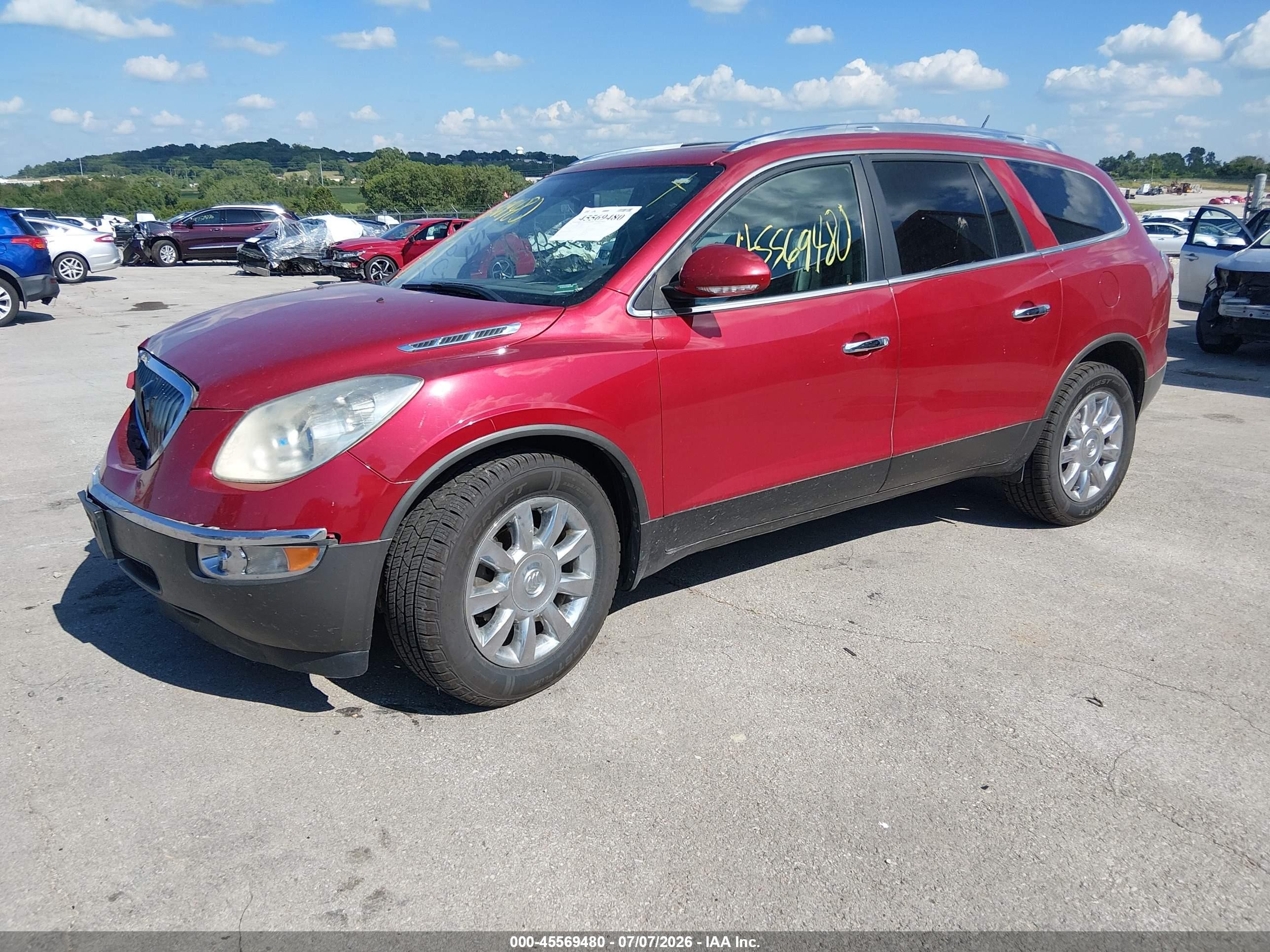 2012 Buick Enclave Leather Red vin: 5GAKVCEDXCJ131153