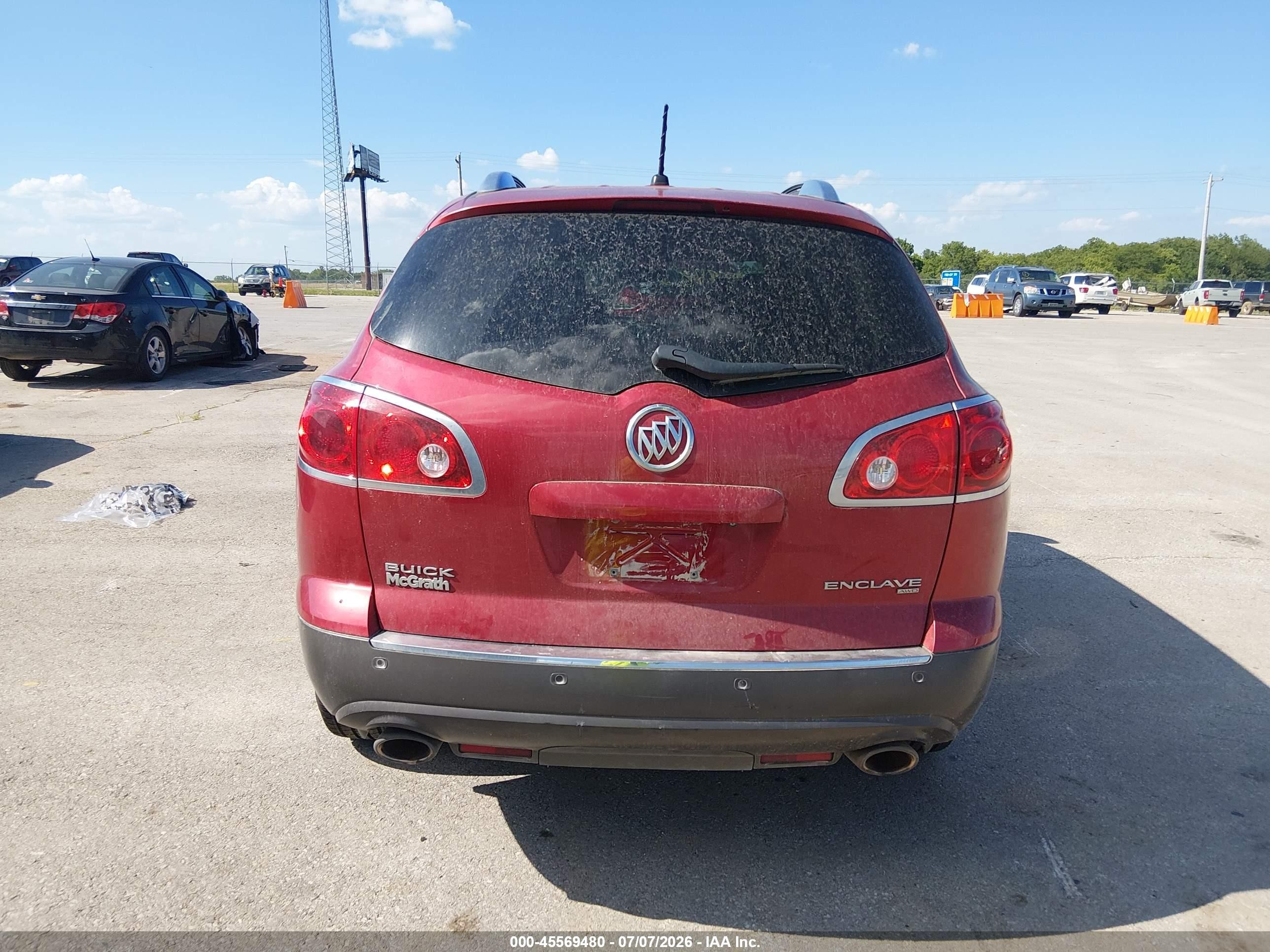 2012 Buick Enclave Leather Red vin: 5GAKVCEDXCJ131153
